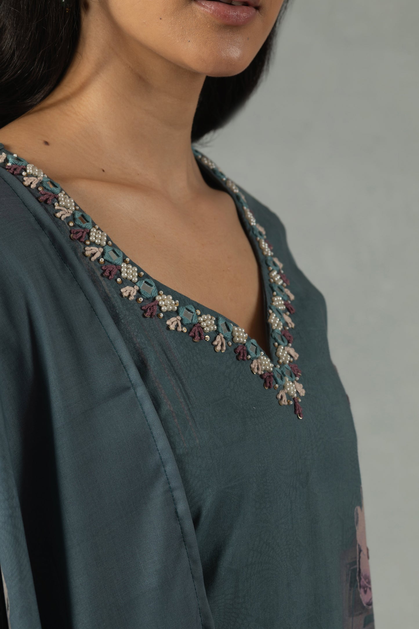 Sage Handcrafted Ethnic Kurti Set