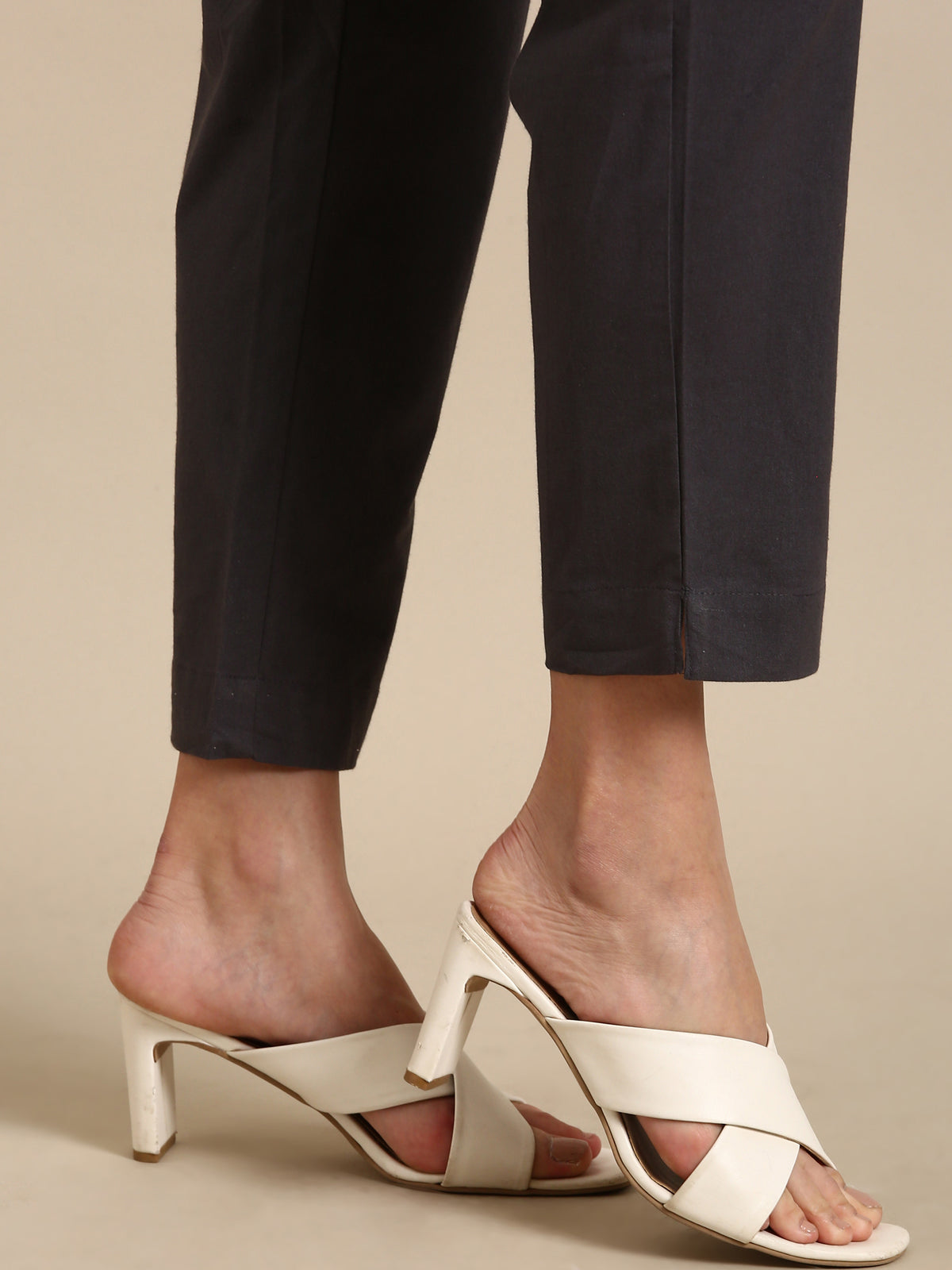 Dark Grey Basic Pants