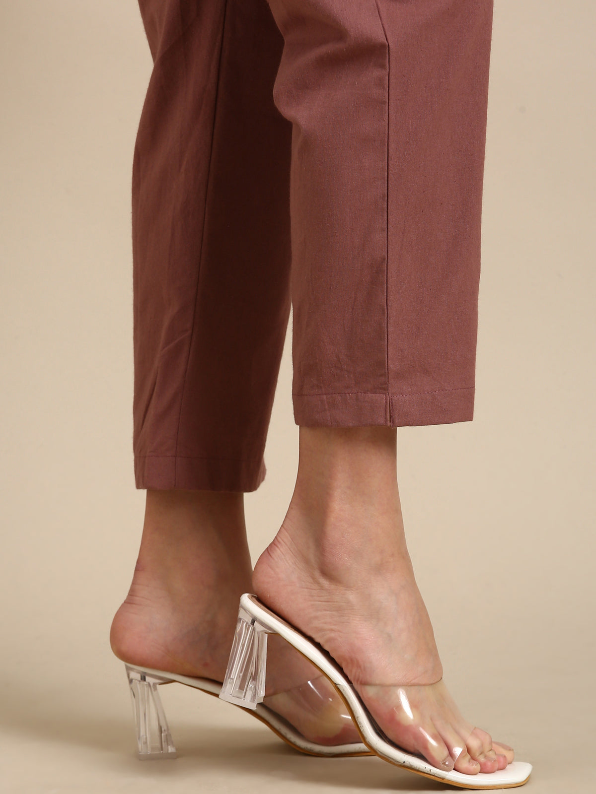 Rose Taupe Basic Pants