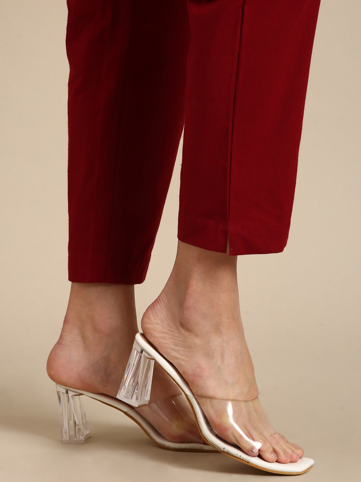 Maroon Basic Pants