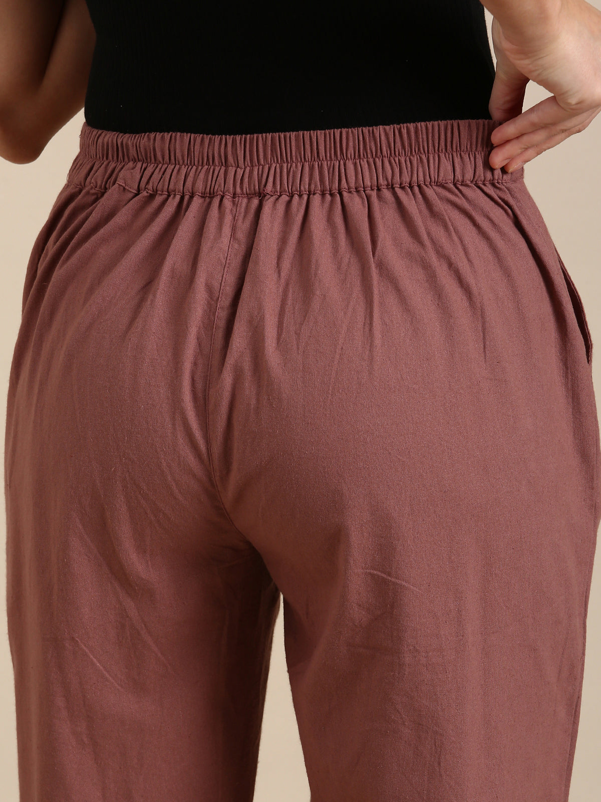 Rose Taupe Basic Pants