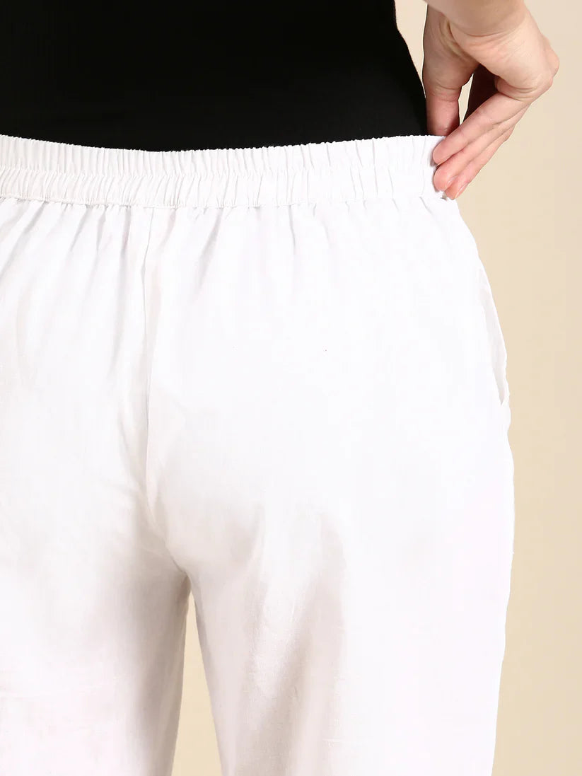 White Classic Pants
