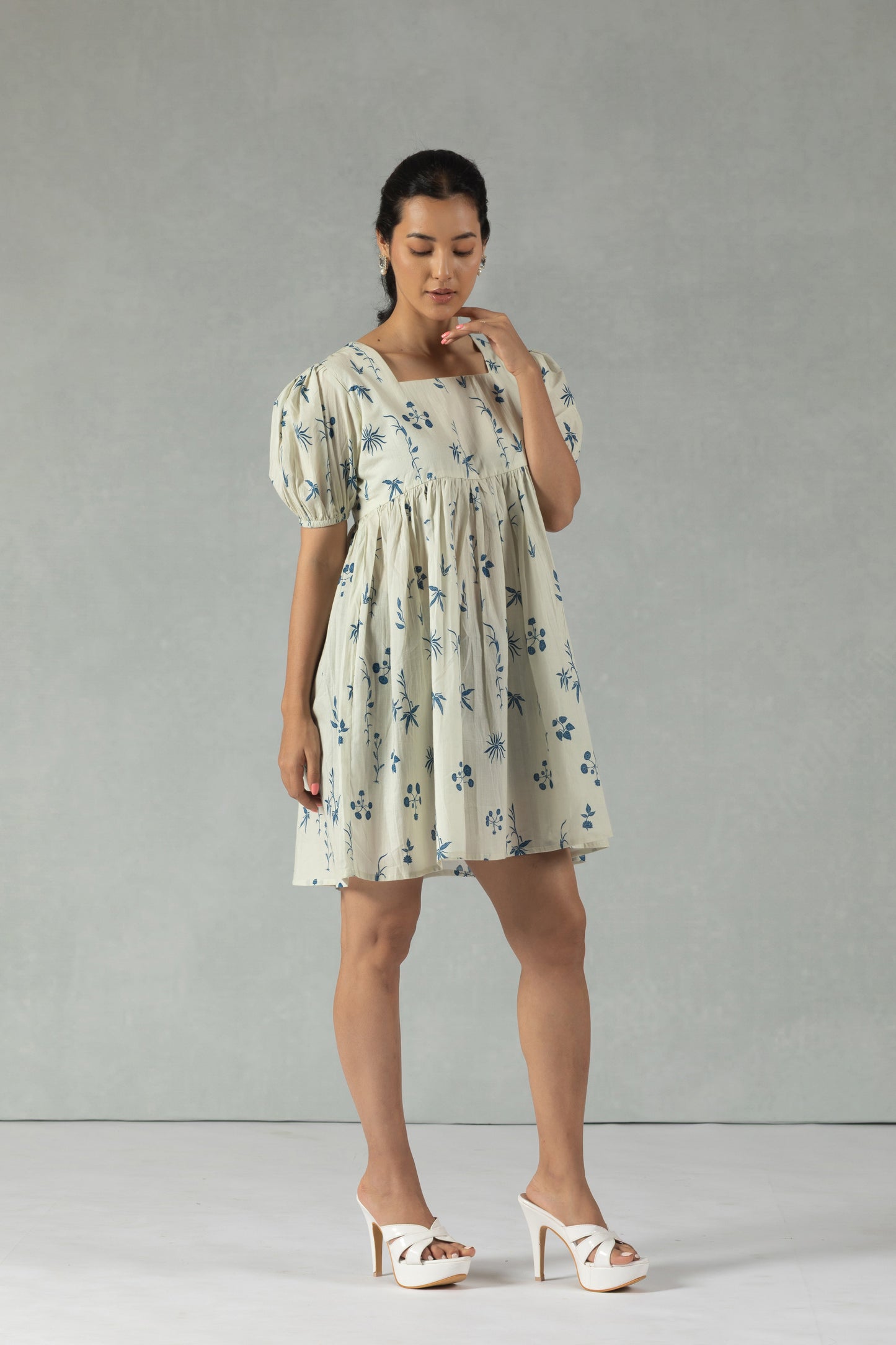 White Summer Meadow Dress