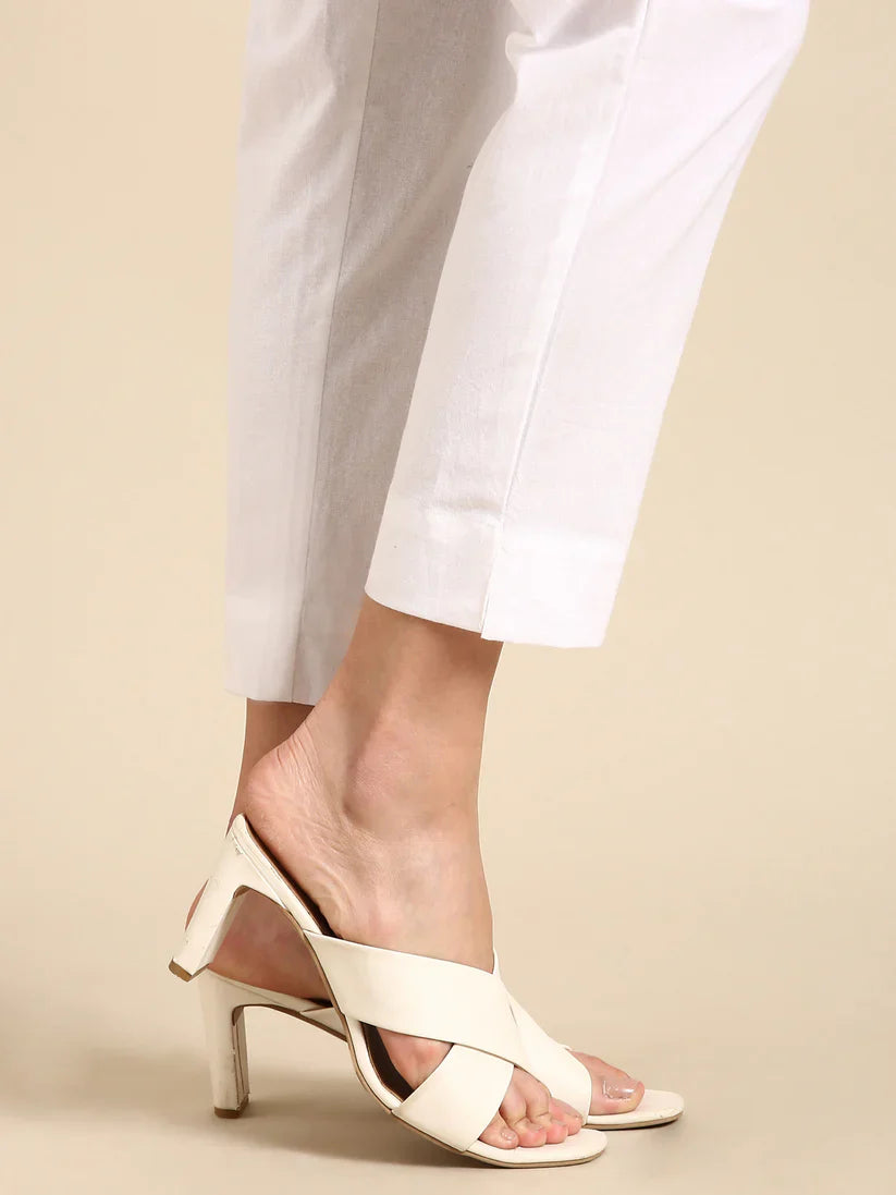 White Classic Pants