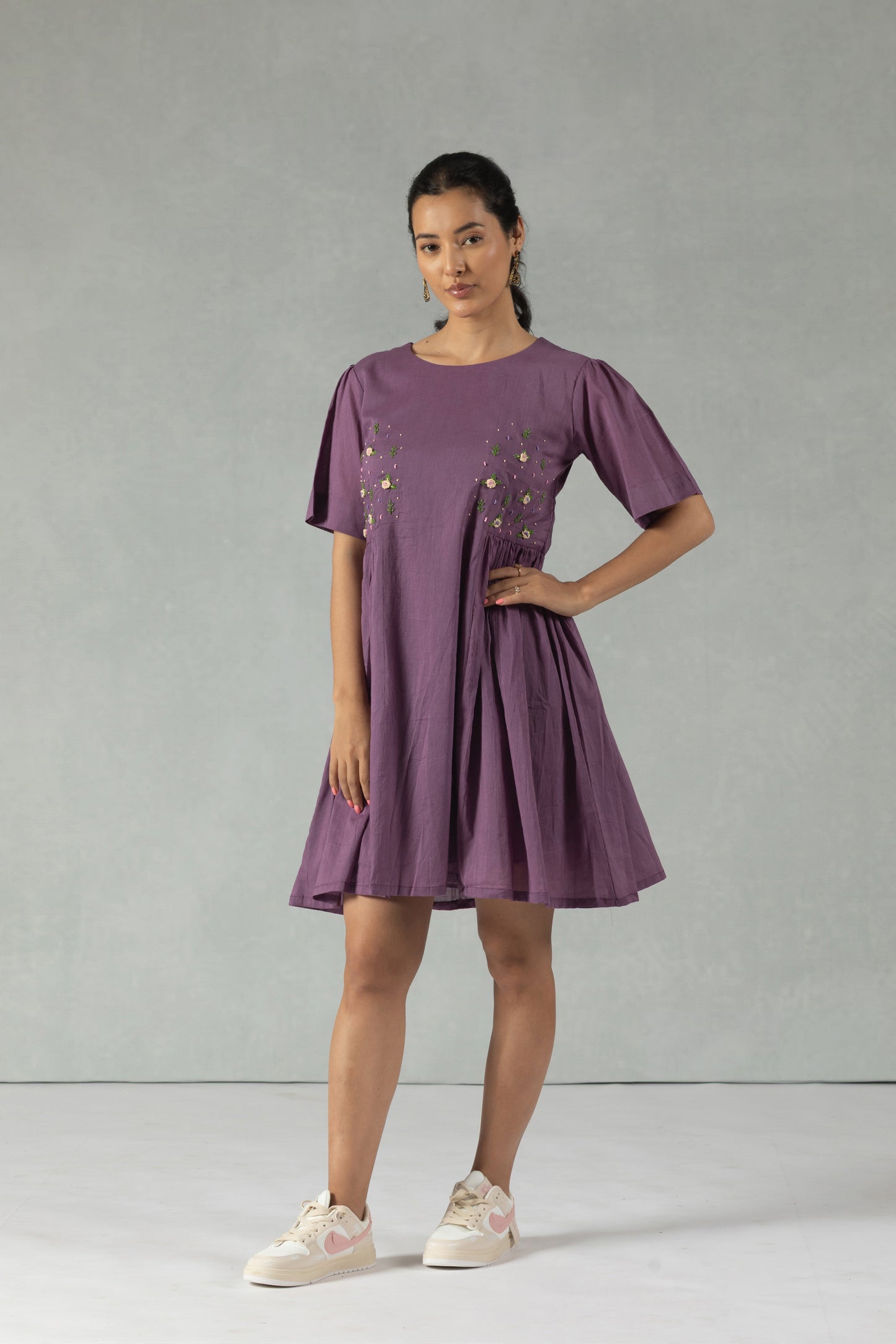 Plum Charm Casual Day Dress