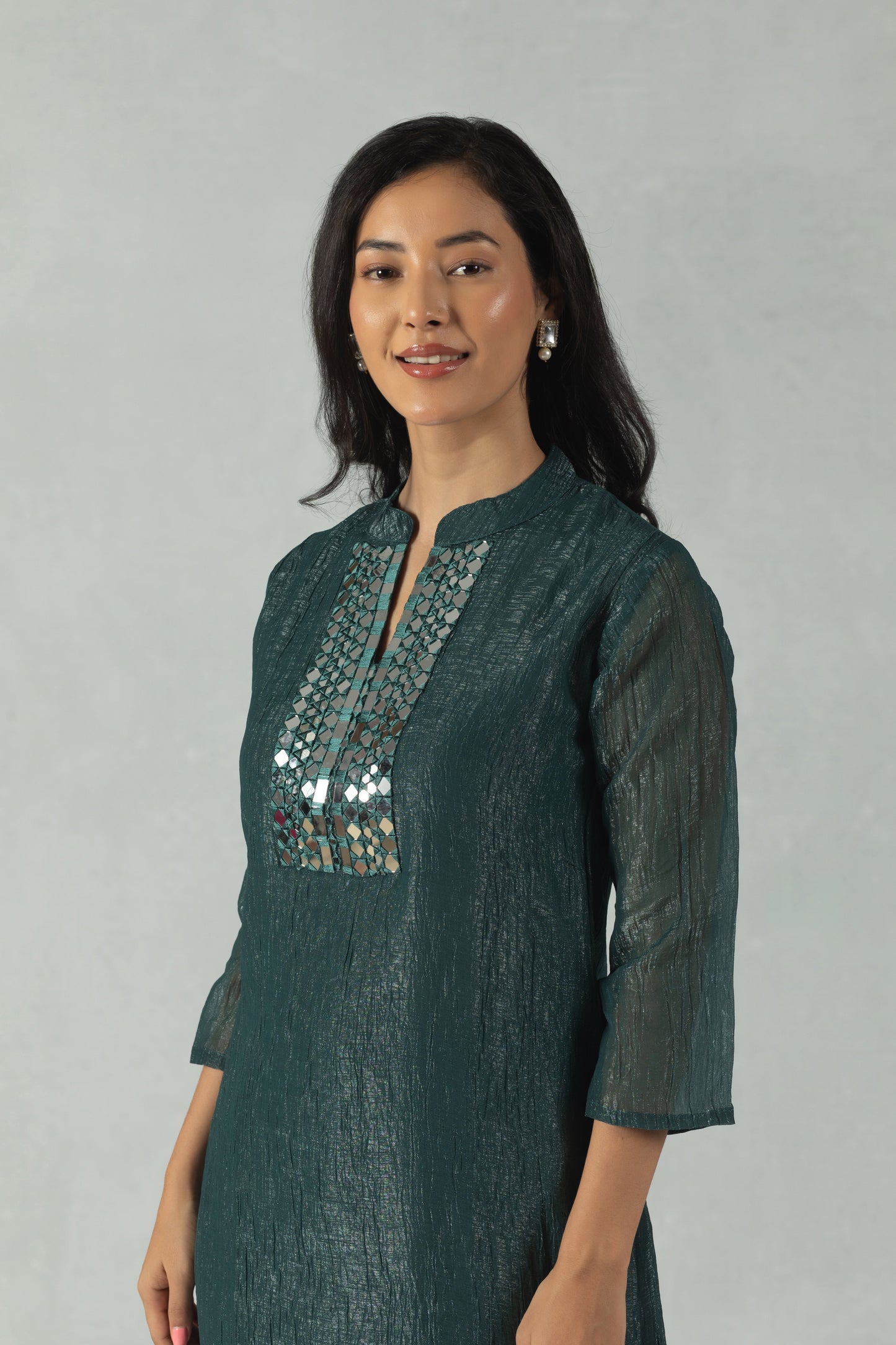 Emerald Handcrafted Ethnic Co-Ord Set