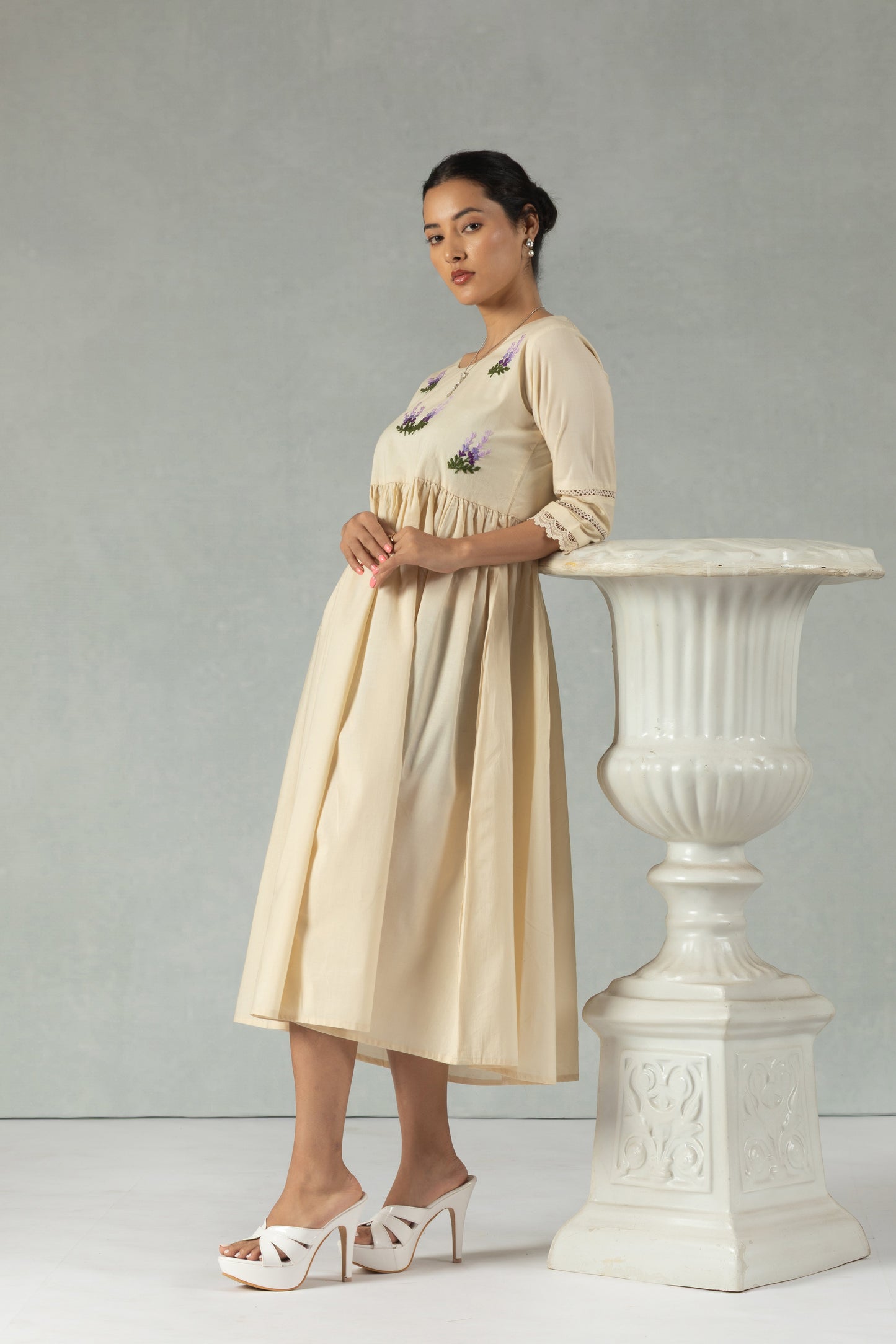 Ivory Garden Handworked Dress