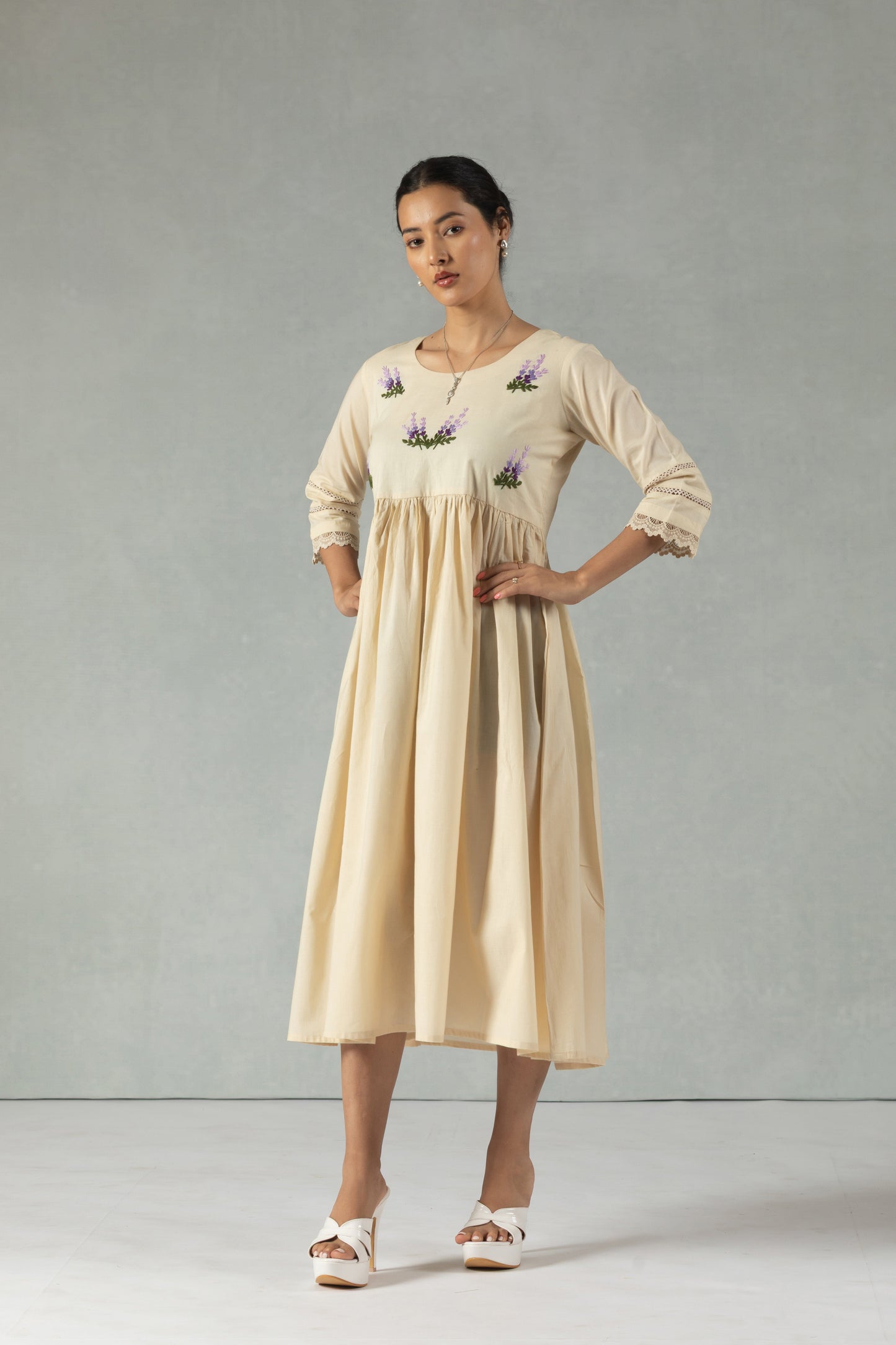 Ivory Garden Handworked Dress