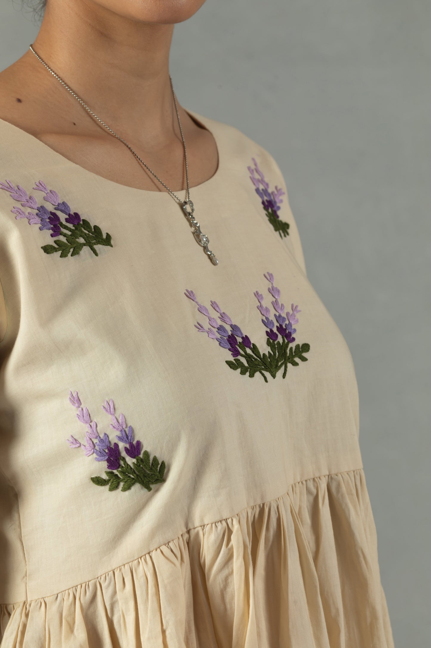 Ivory Garden Handworked Dress