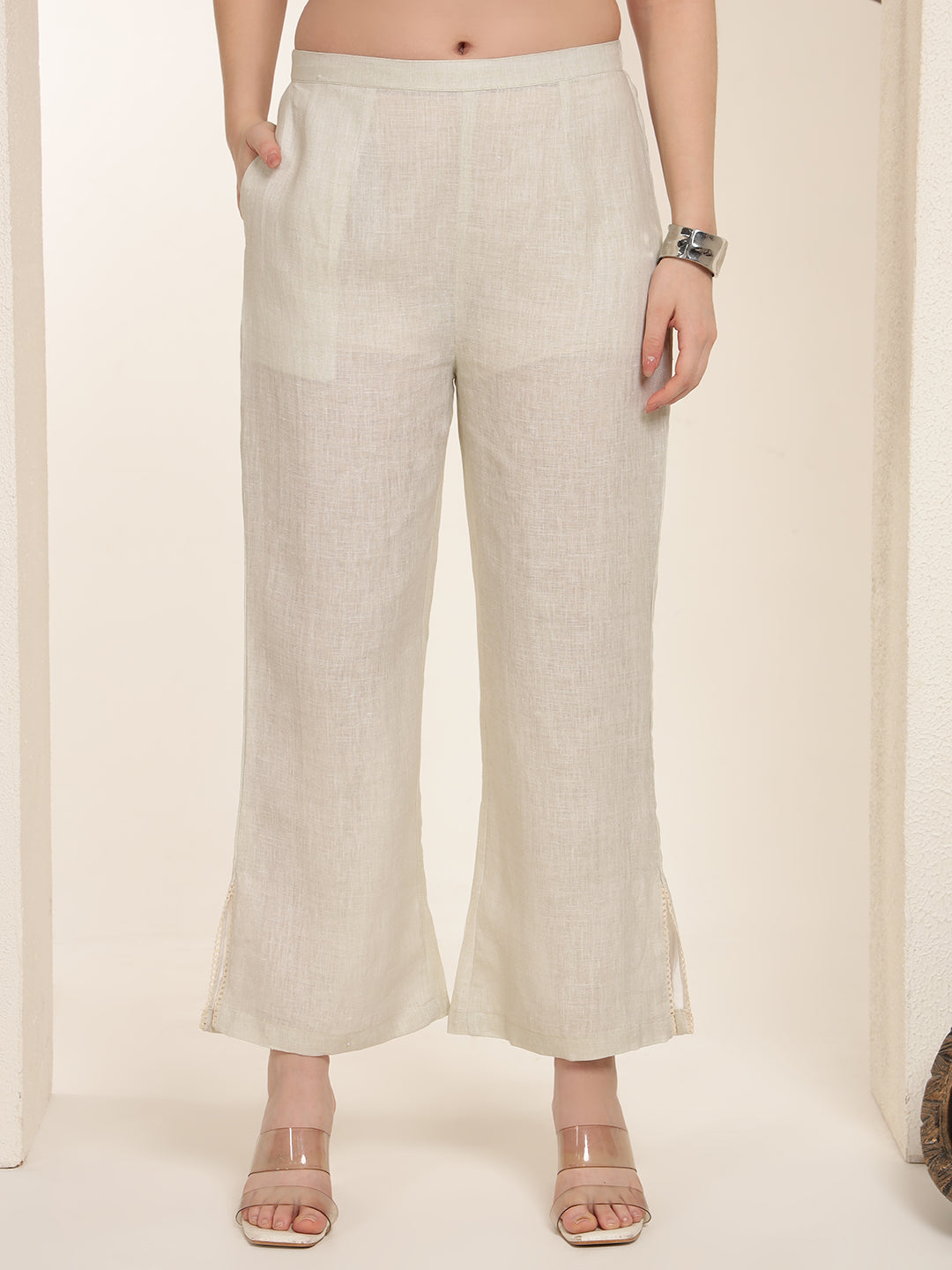 Ivory 100% Pure linen printed co-ord sets