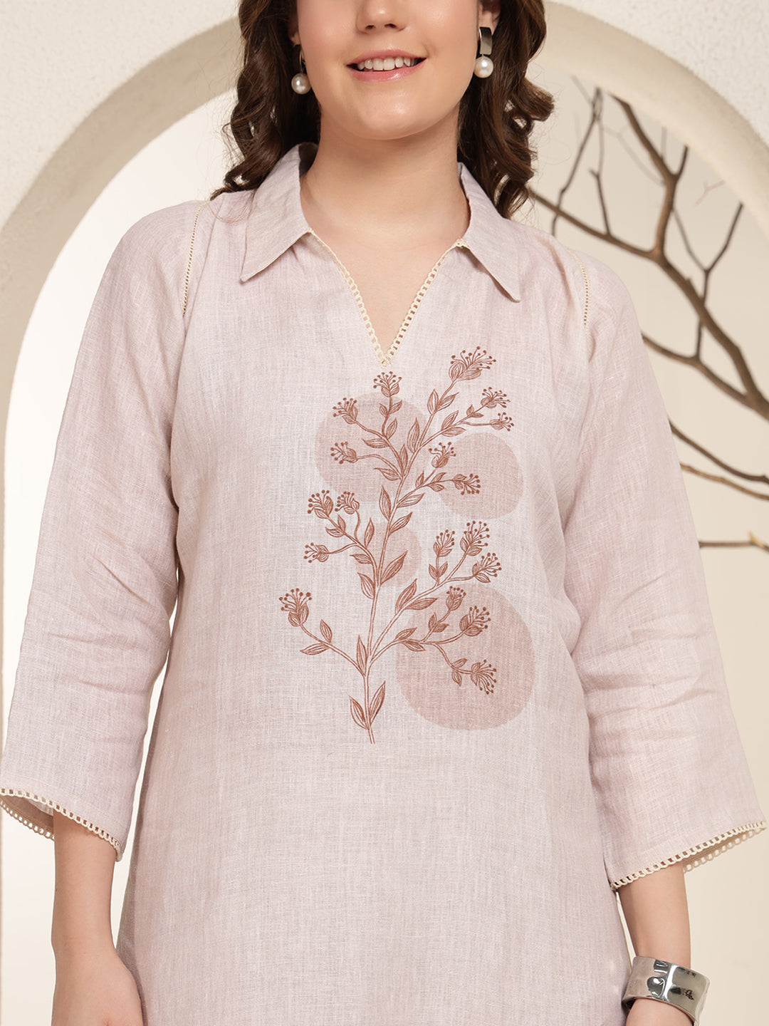 Dusty Petal 100% Pure linen printed co-ord sets