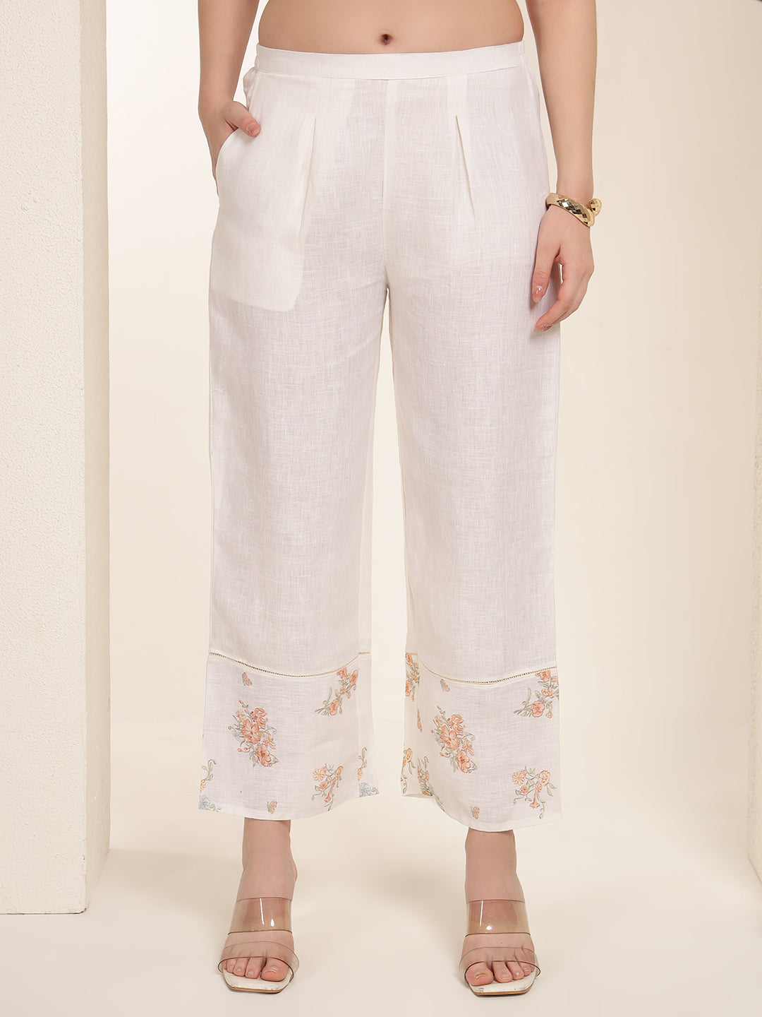 Peach Whisper 100% Pure linen printed co-ord sets