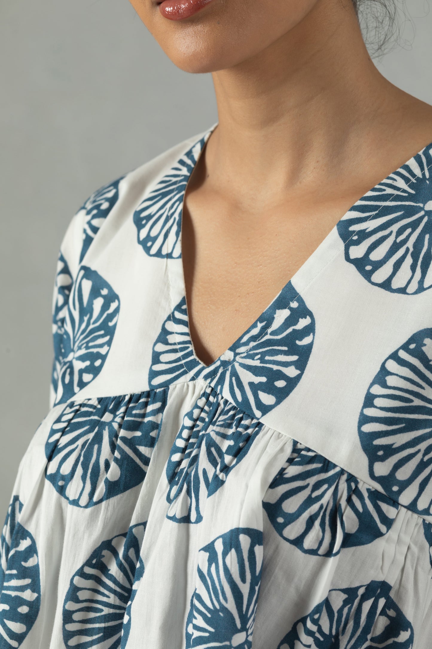 Monochrome Petal Play Mini Dress