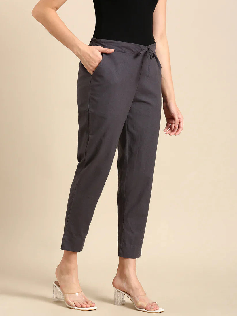 Cement Grey Classic Pants