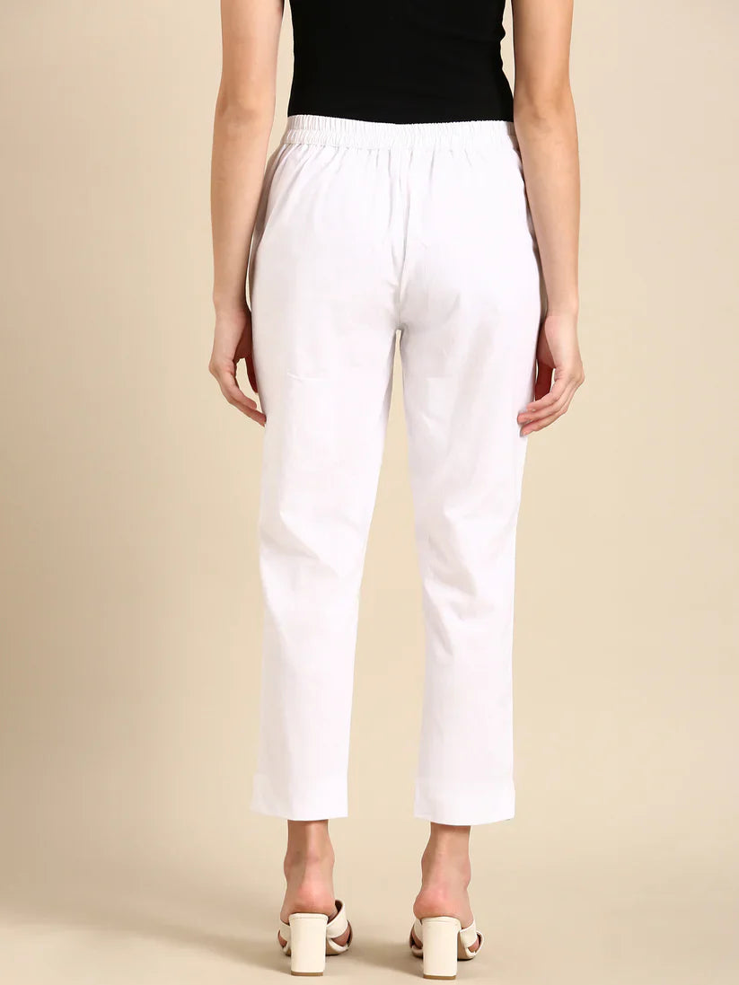 White Classic Pants