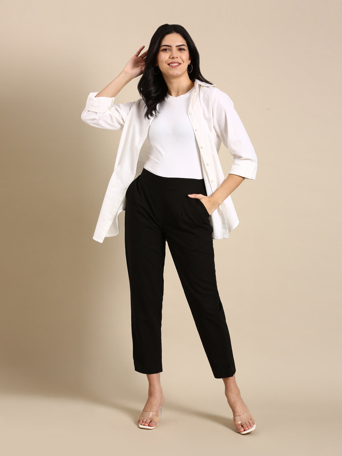 Black Basic Pants