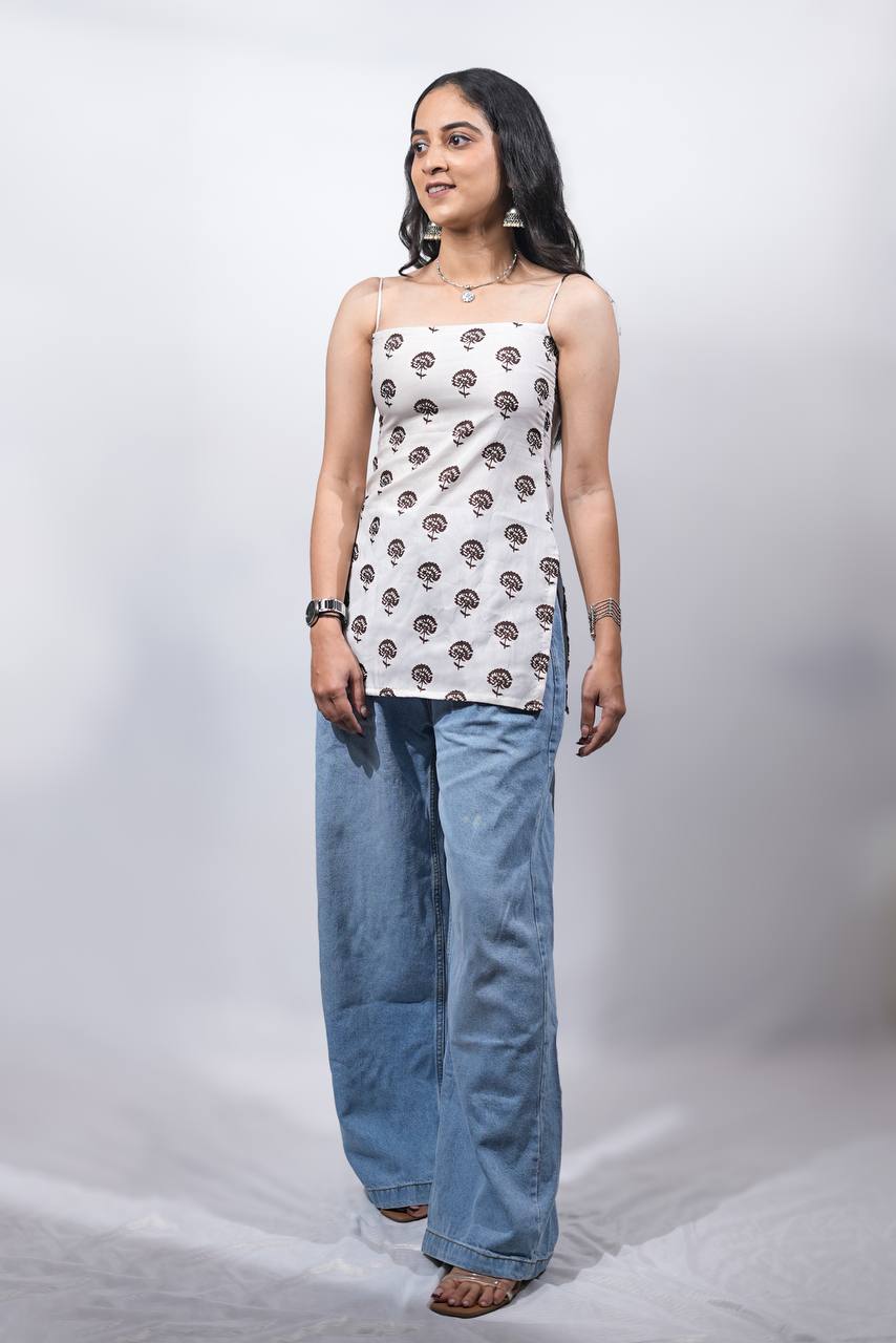 SELIN SPAGHETTI STRAP KURTI