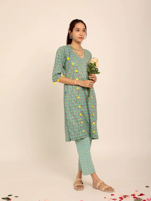 Zinnia Kurti Set