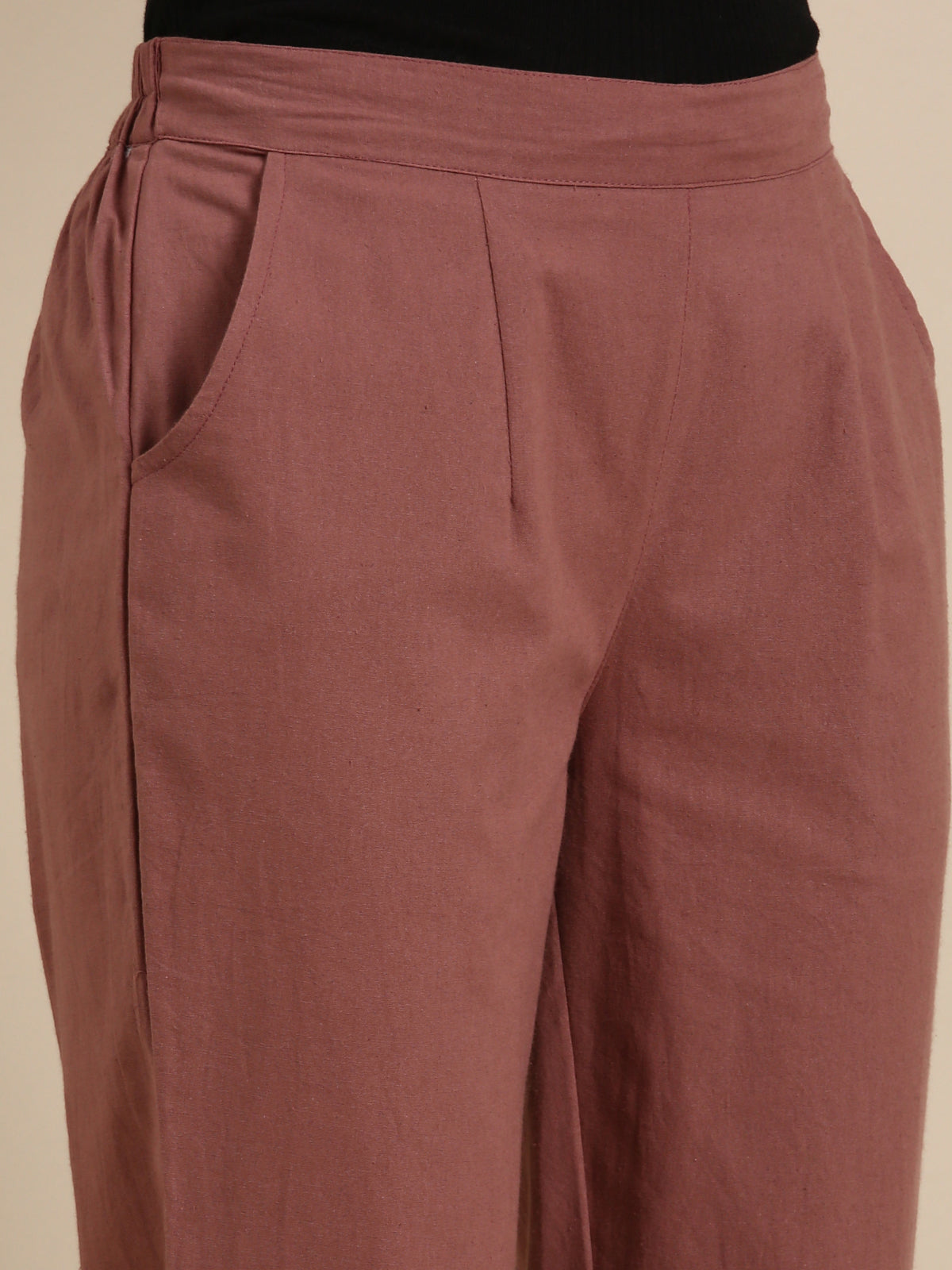 Rose Taupe Basic Pants