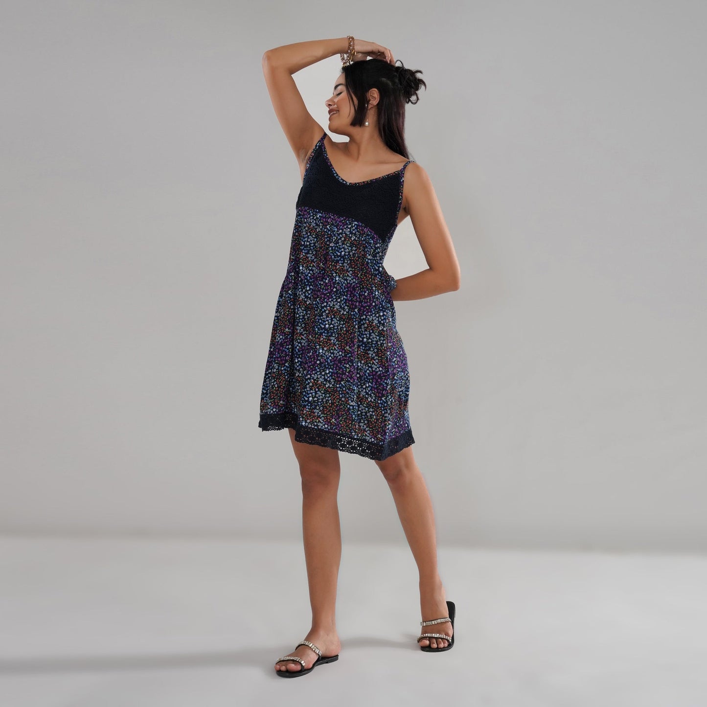 Chic Floral Crochet Laced Summer Dress