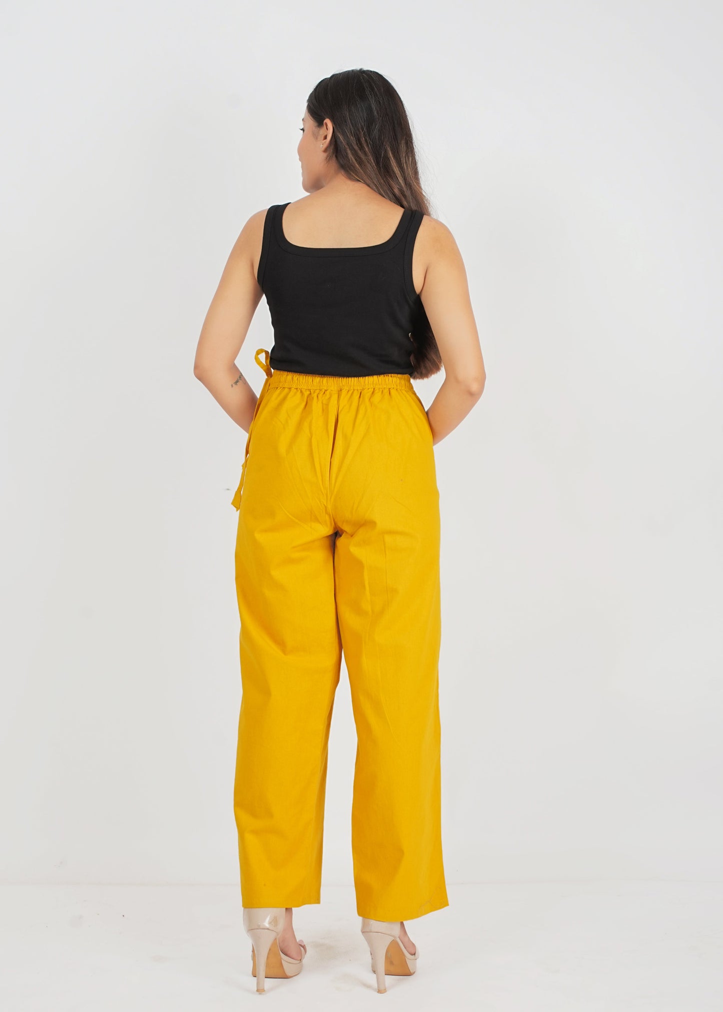 Yellow Parallel Pant