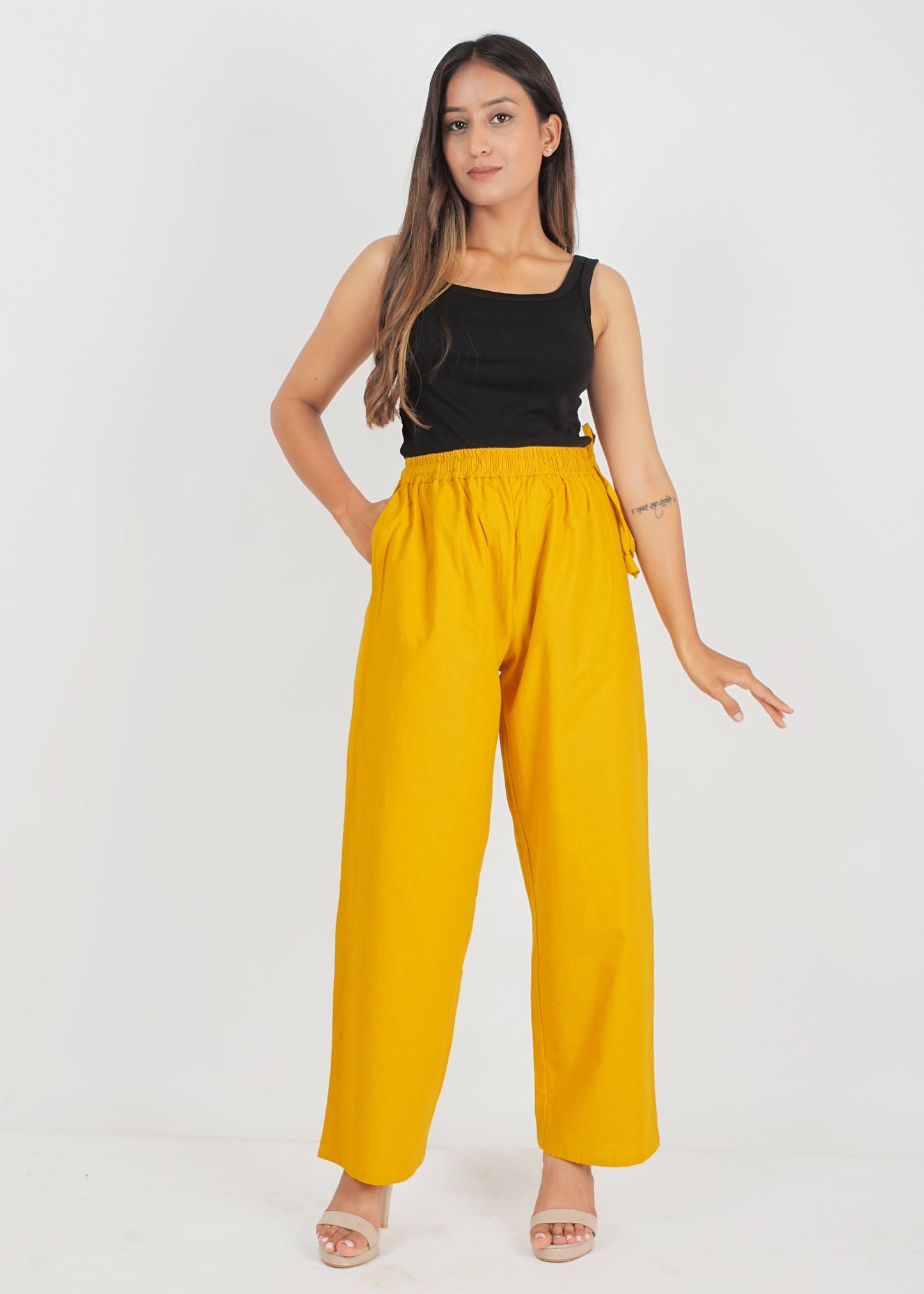 Yellow Parallel Pant