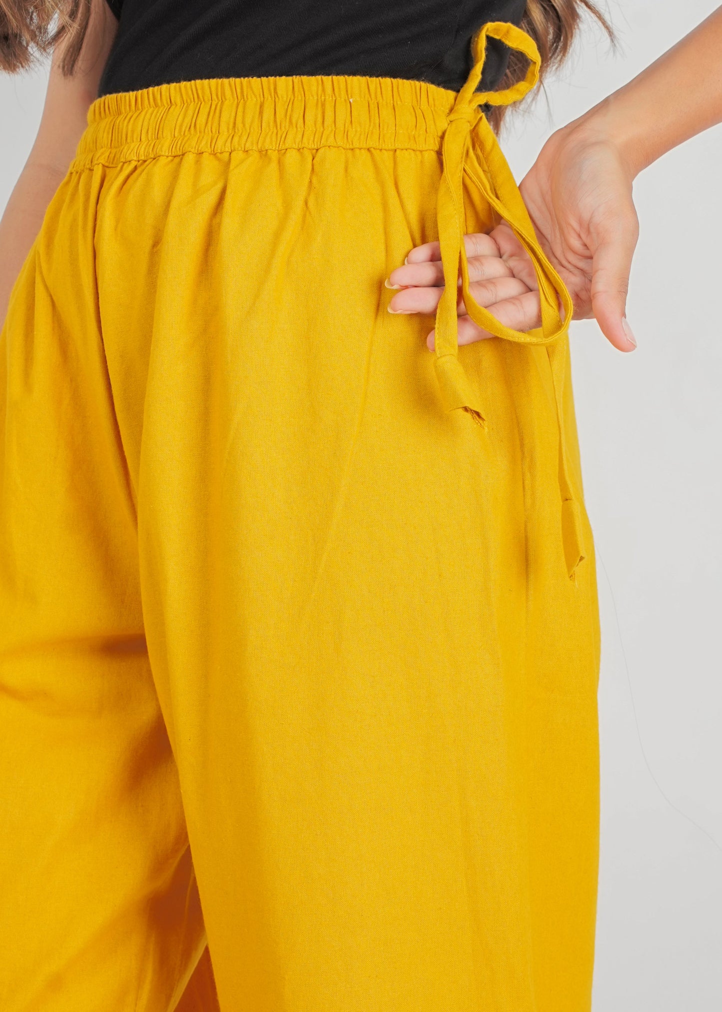Yellow Parallel Pant