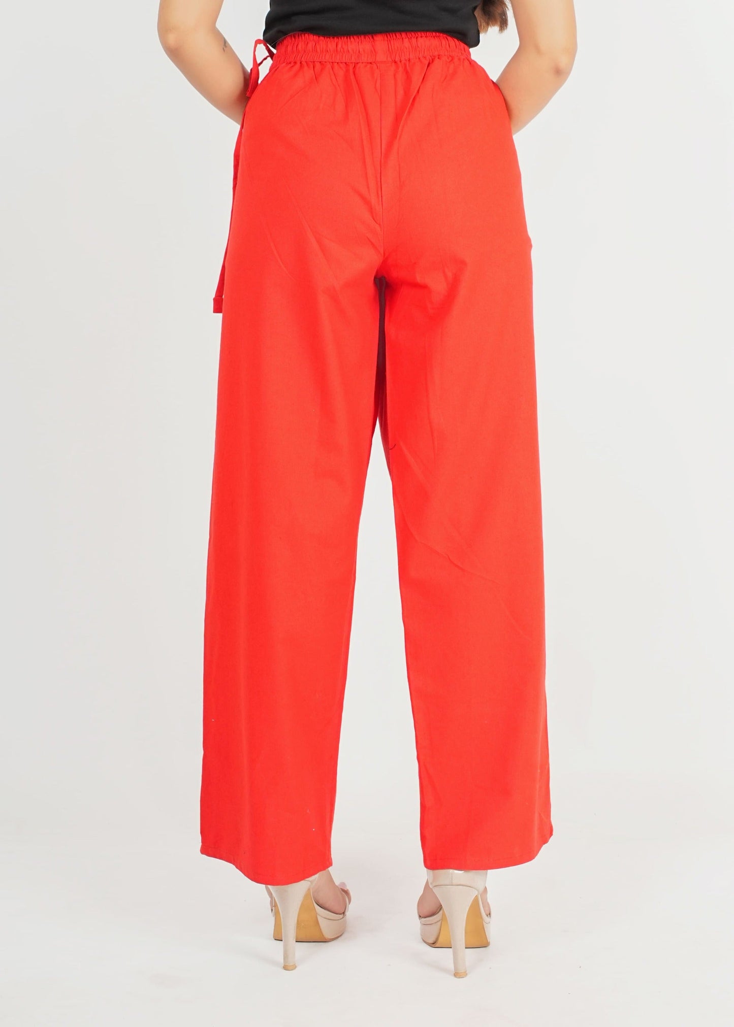 Bright Red Parallel Pant
