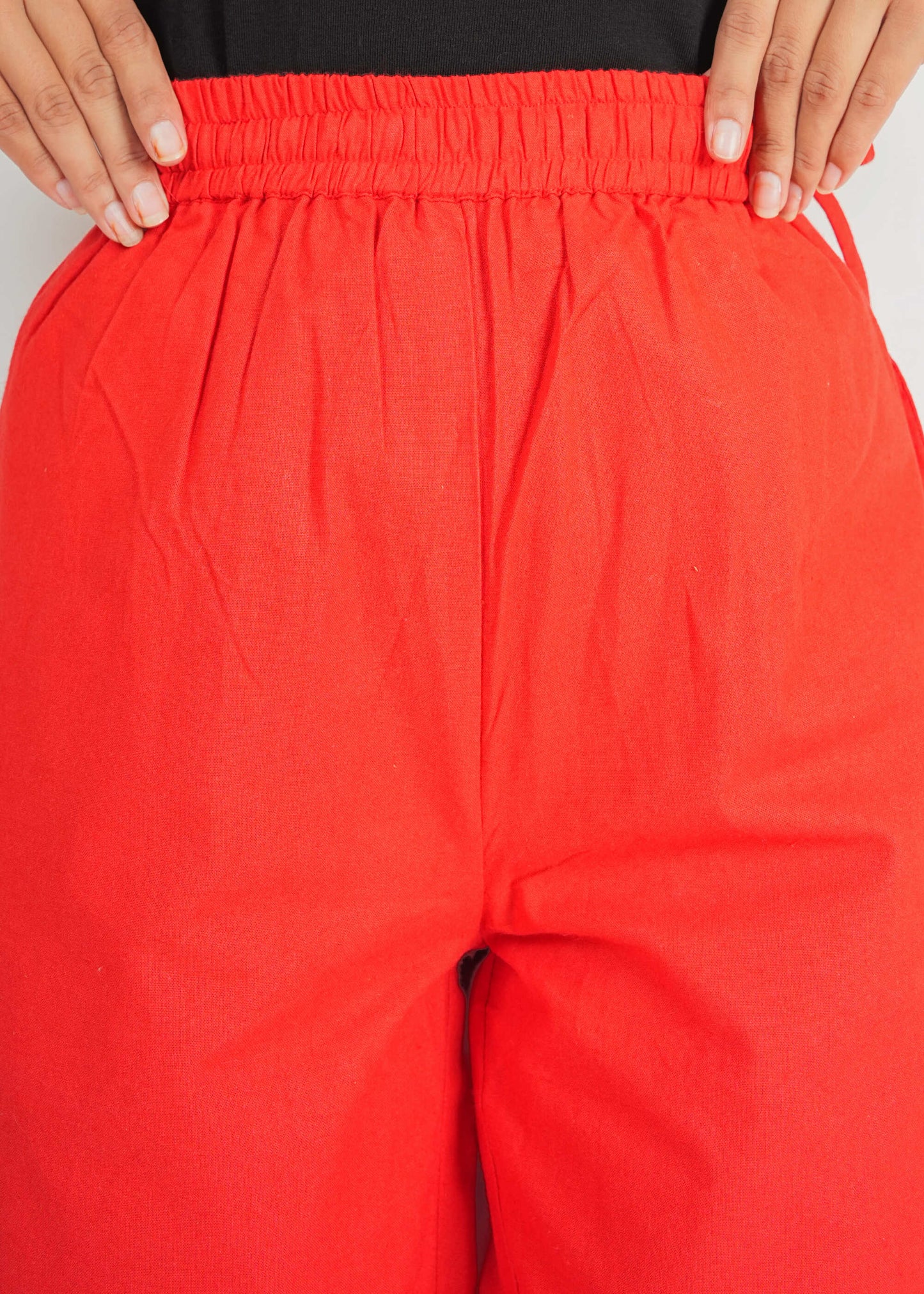 Bright Red Parallel Pant
