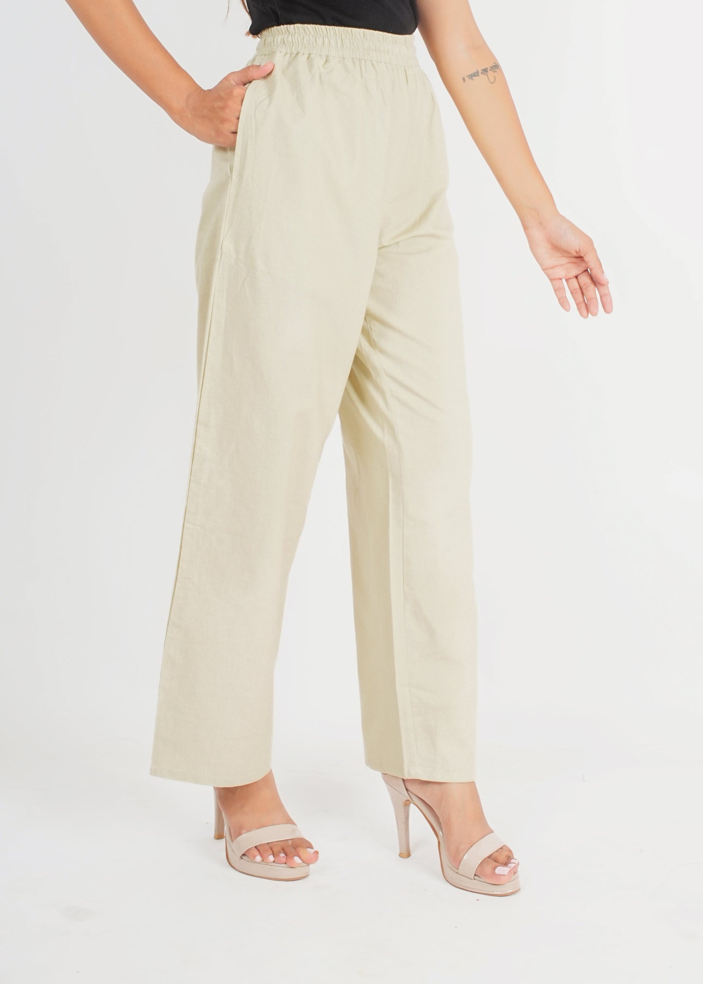 Beige Parallel Pant