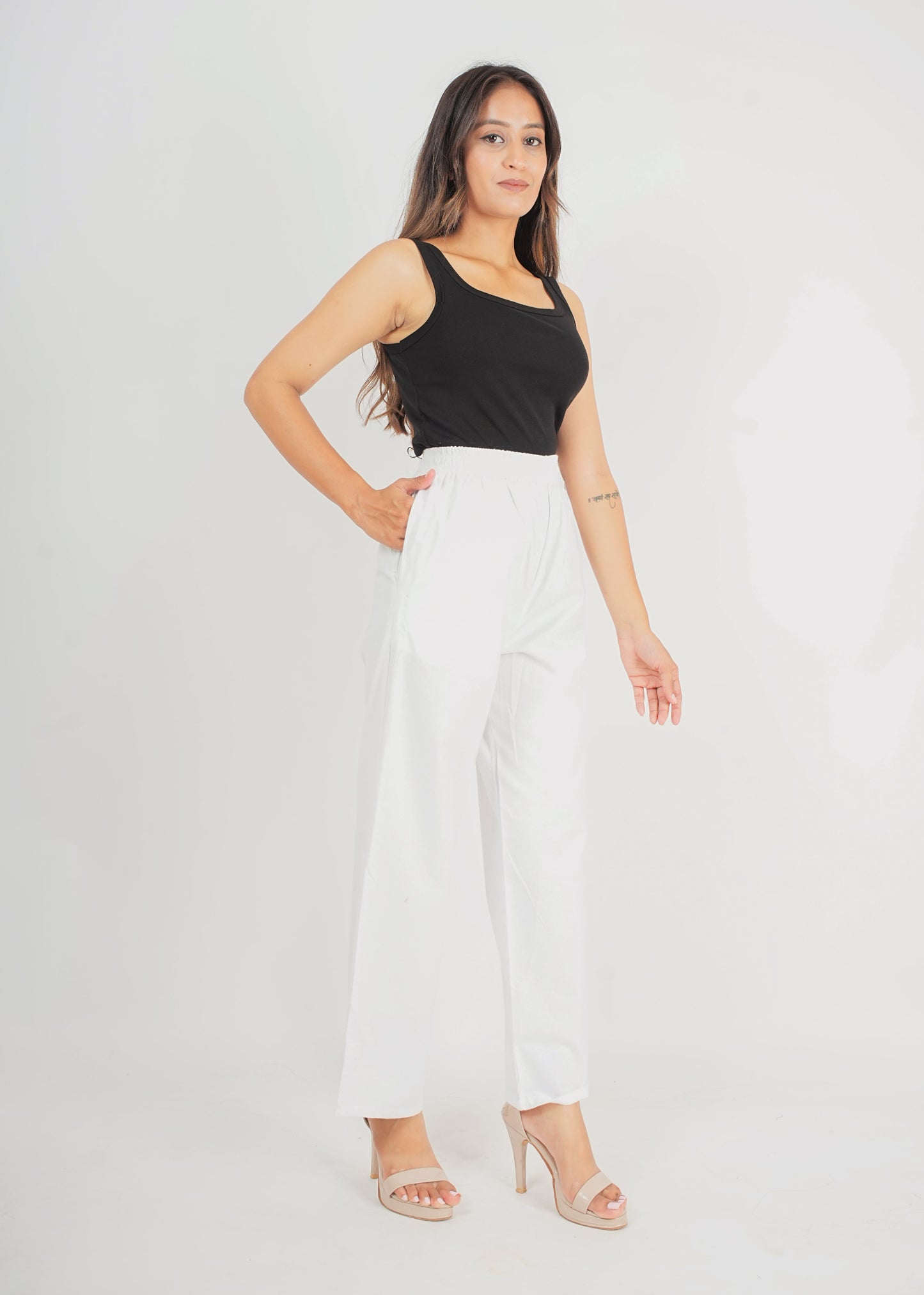 White Parallel Pant