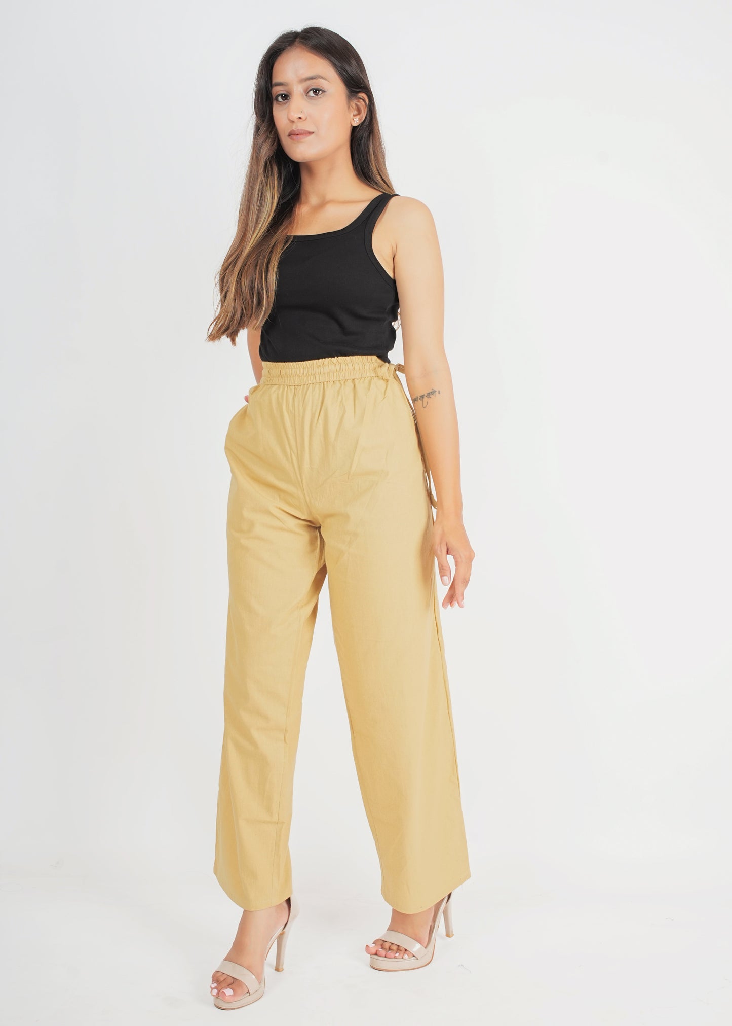 Golden Beige Parallel Pant