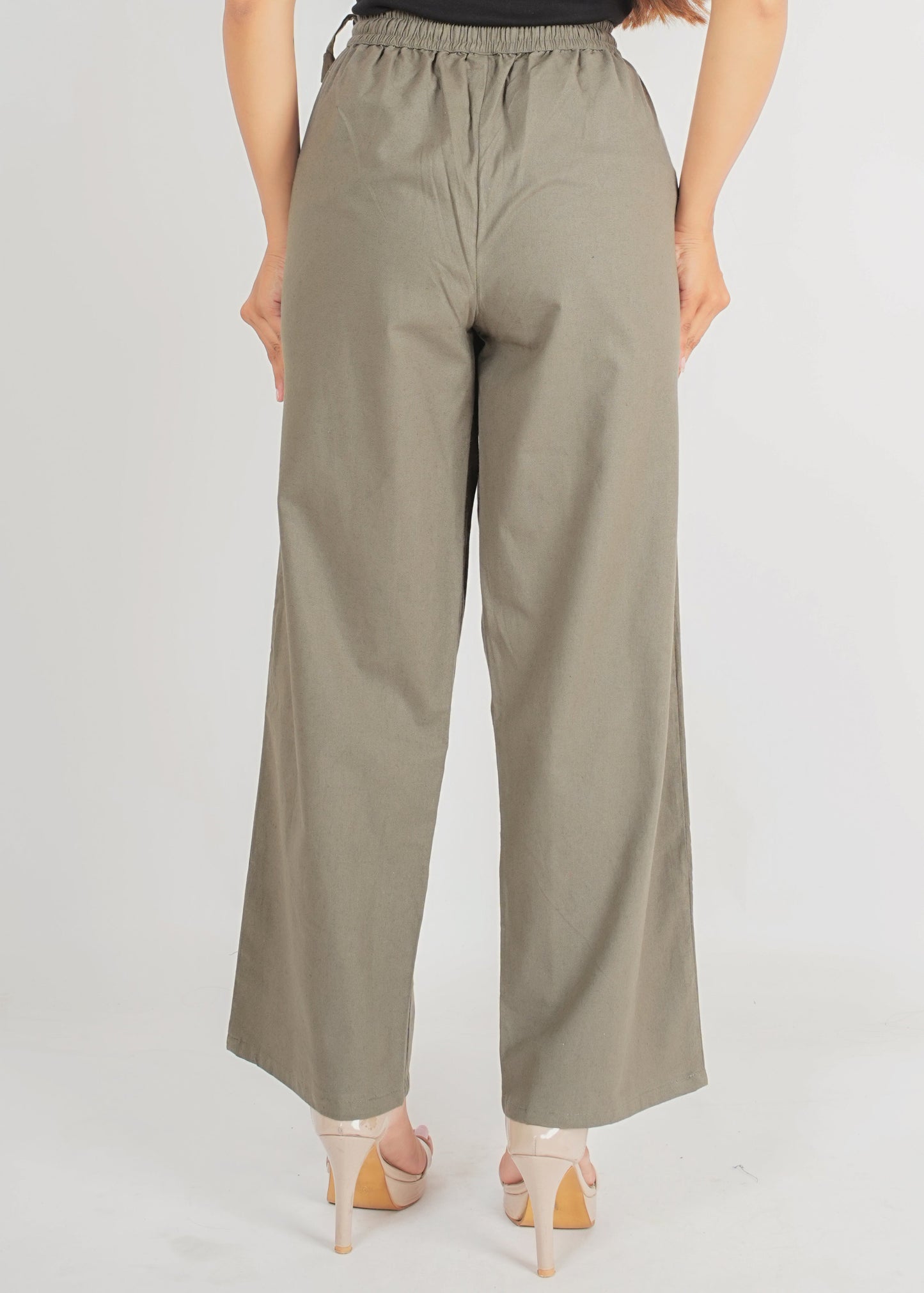 Khaki Green Parallel Pant