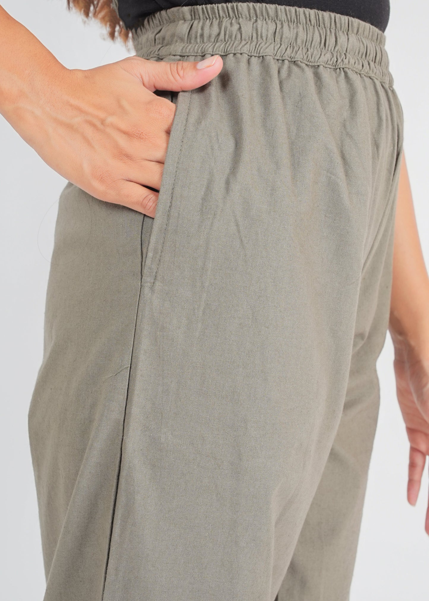 Khaki Green Parallel Pant