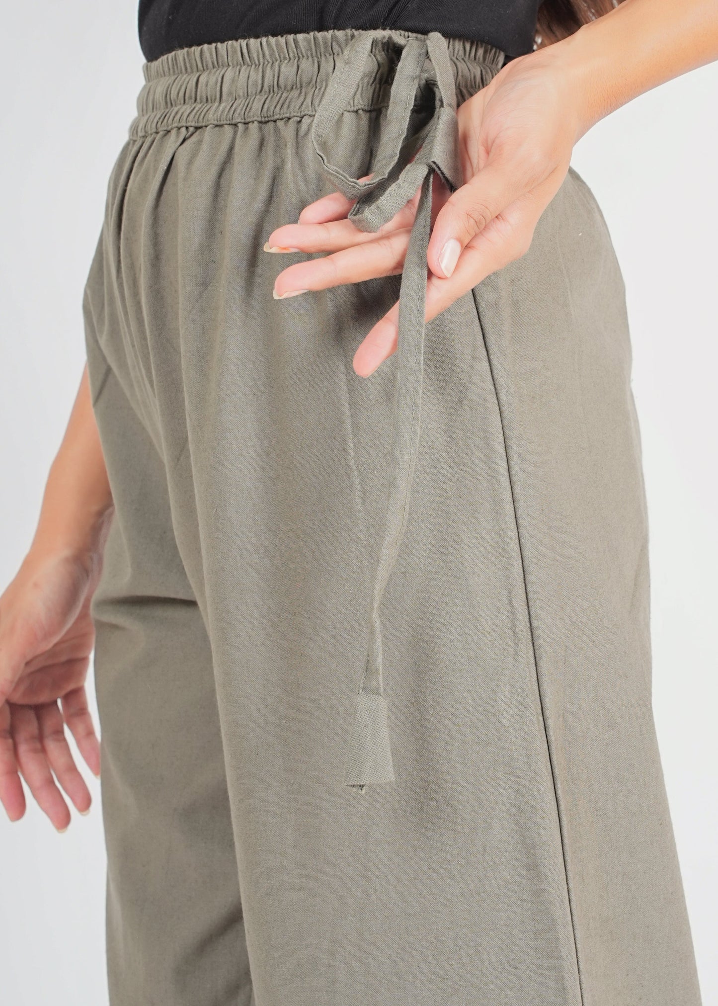 Khaki Green Parallel Pant