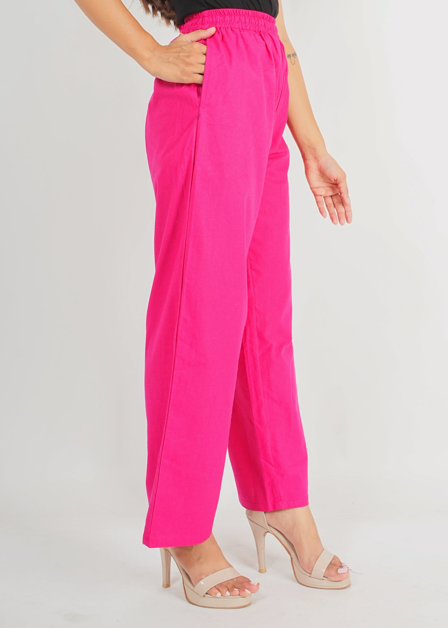 Pink Parallel Pant