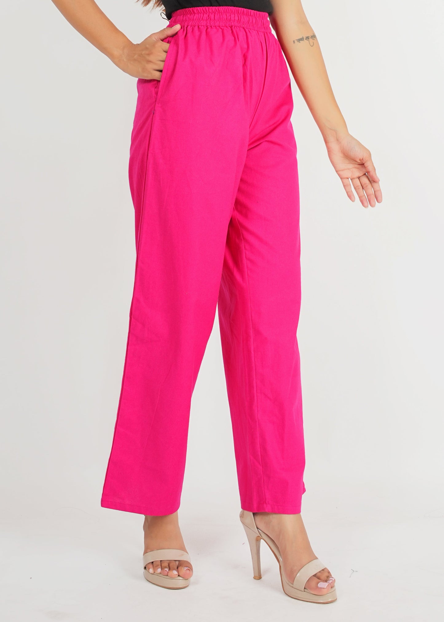 Pink Parallel Pant