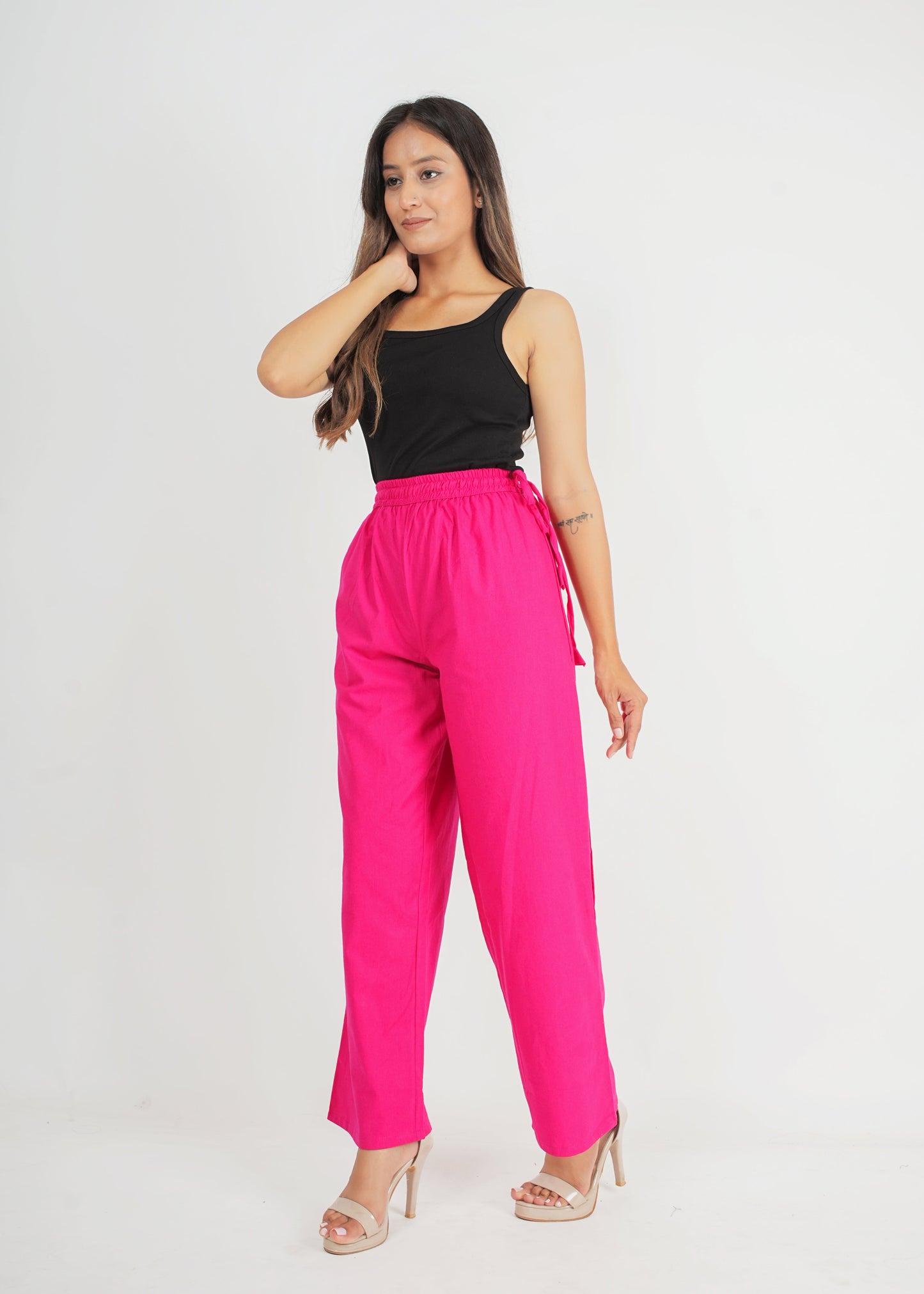 Pink Parallel Pant