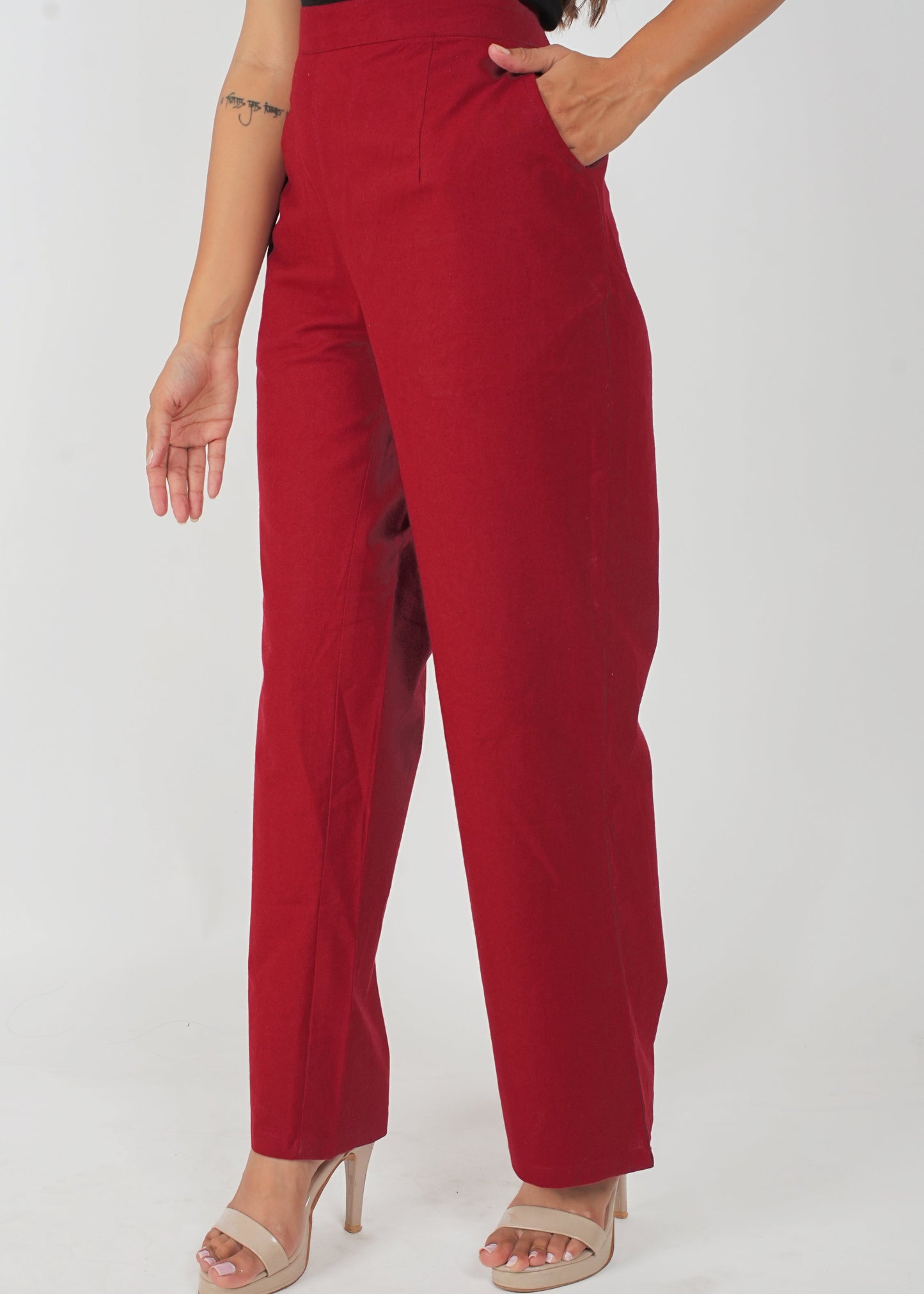 Red Parallel Pant
