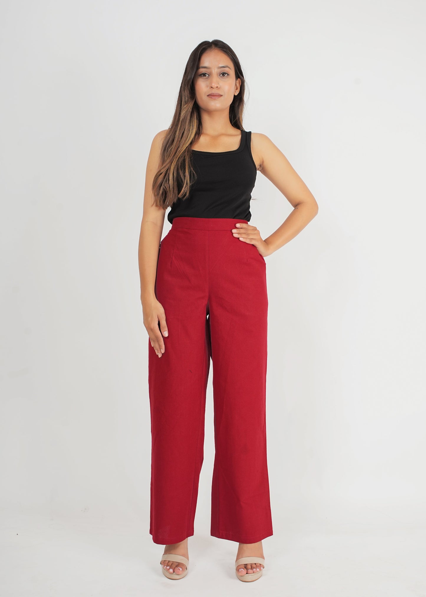 Red Parallel Pant