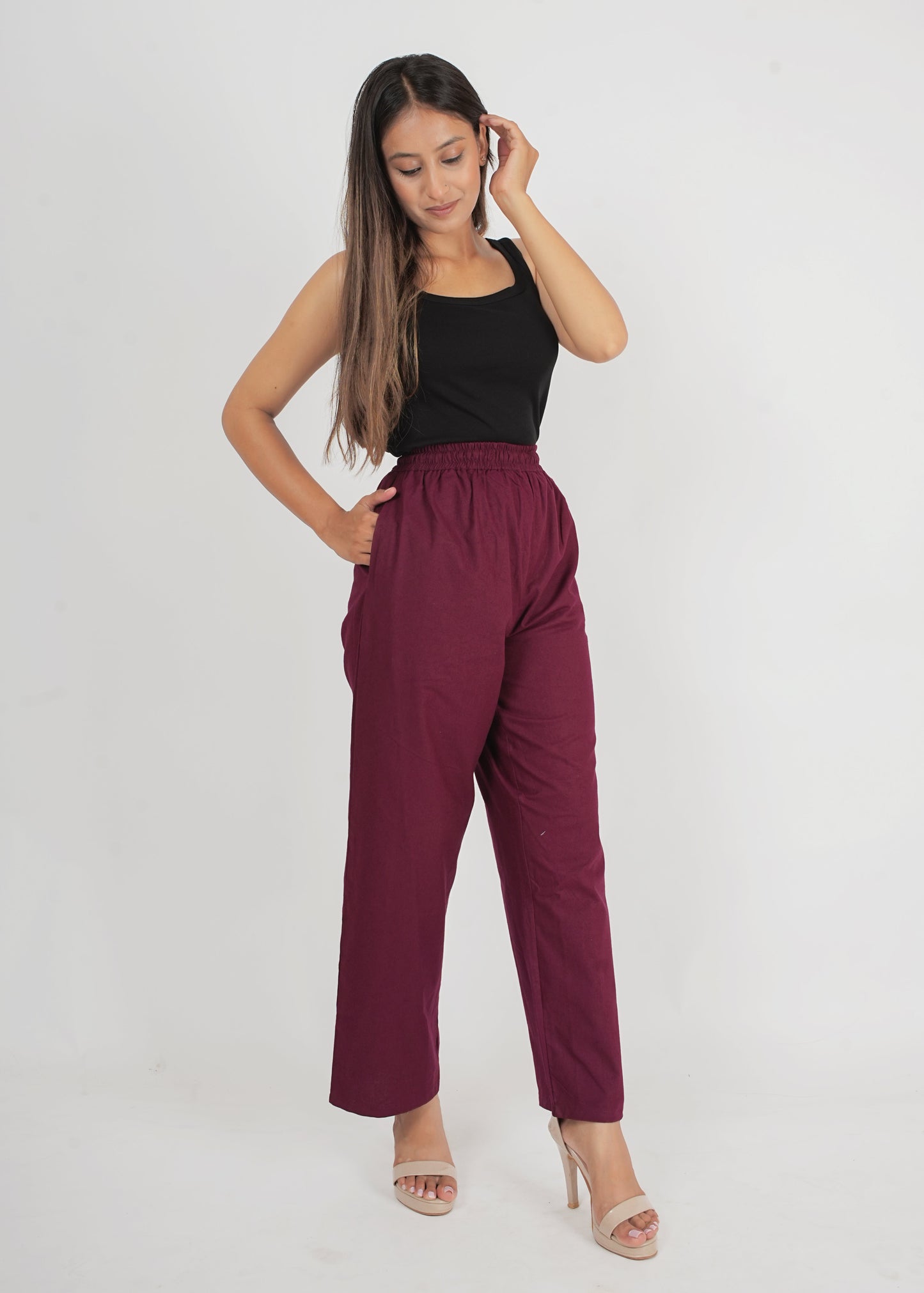 Wine Parallel Pant