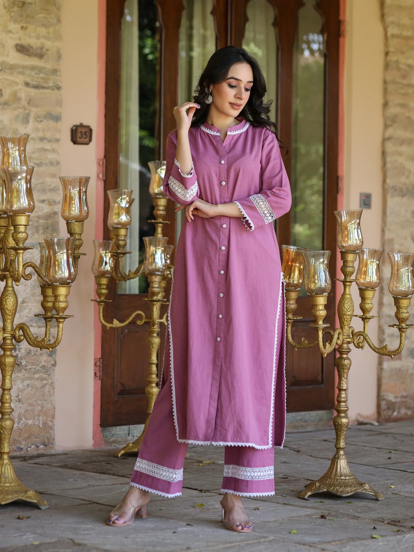 Lace Harmony Kurta Set