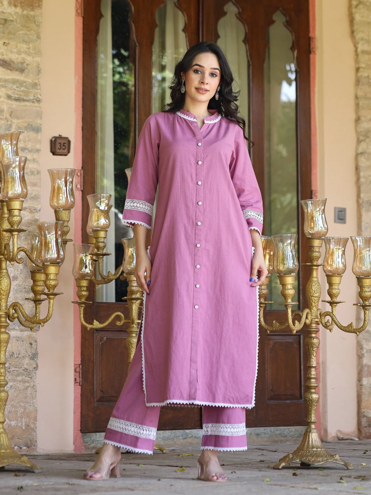 Lace Harmony Kurta Set