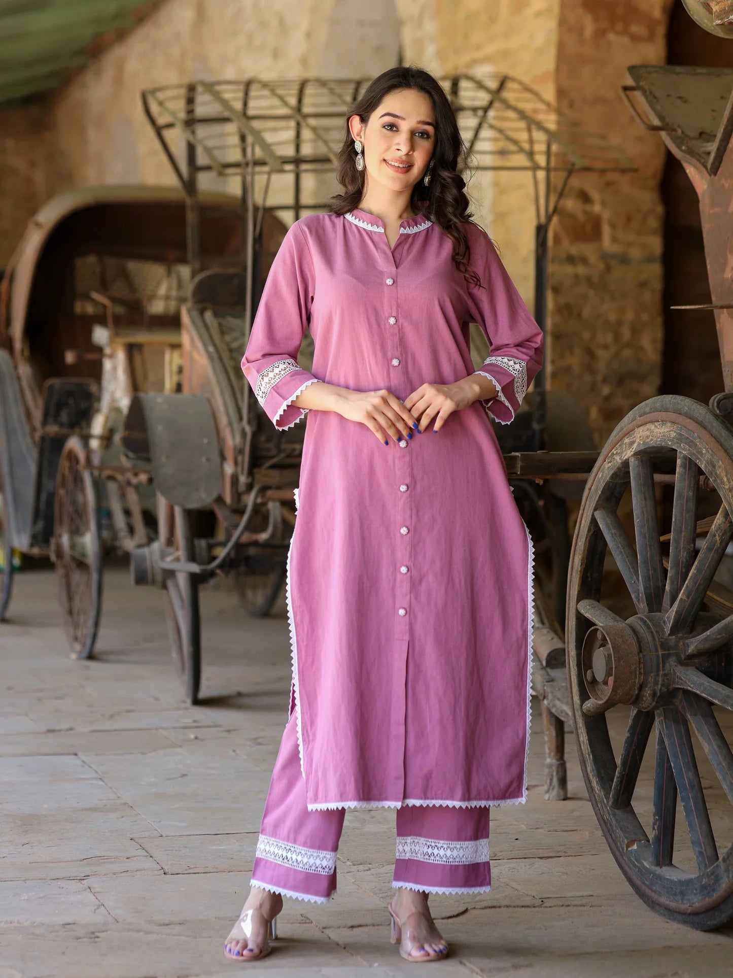 Lace Harmony Kurta Set