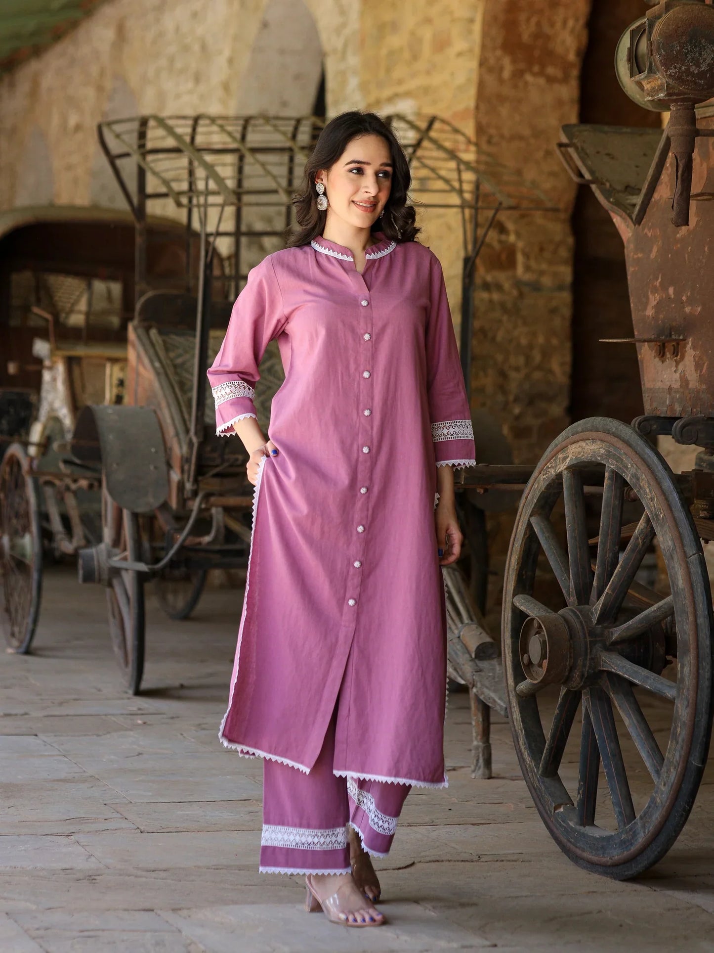 Lace Harmony Kurta Set