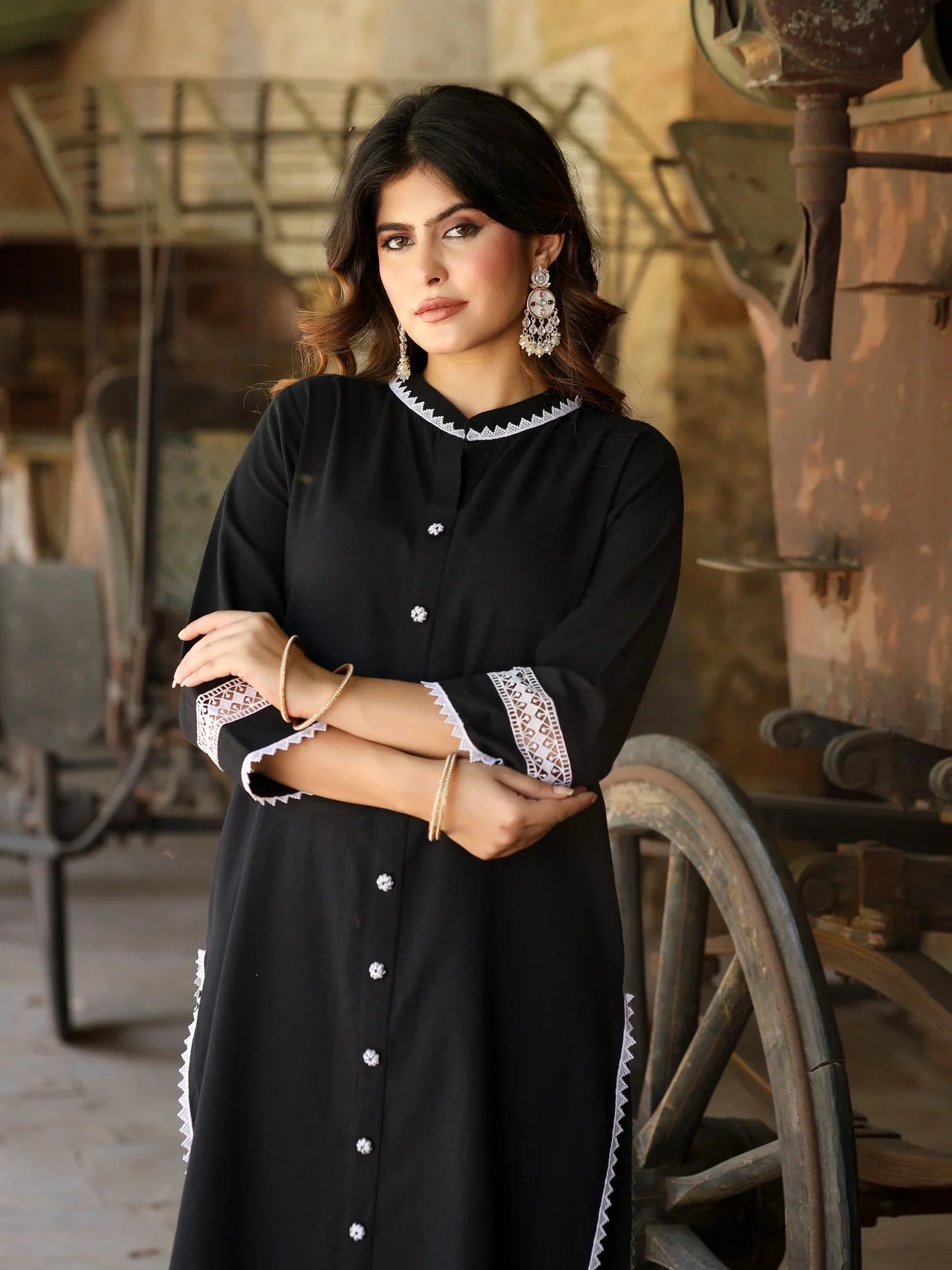 Lace Harmony Kurta Set