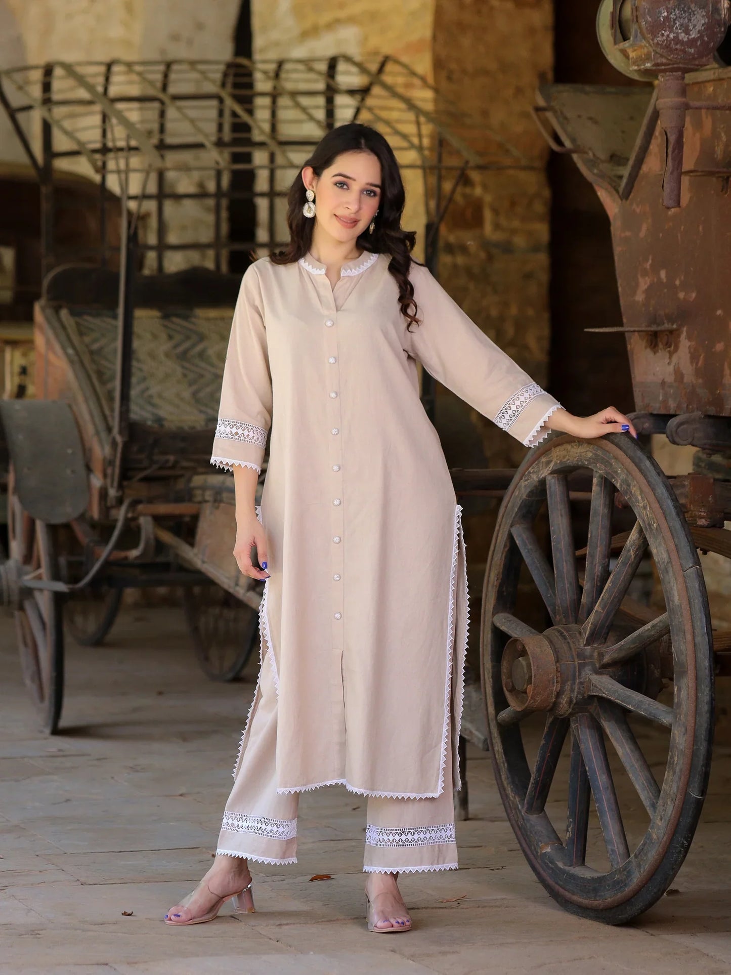 Lace Harmony Kurta Set