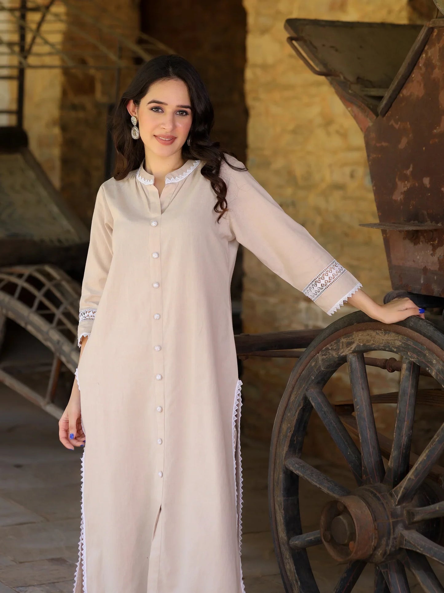 Lace Harmony Kurta Set