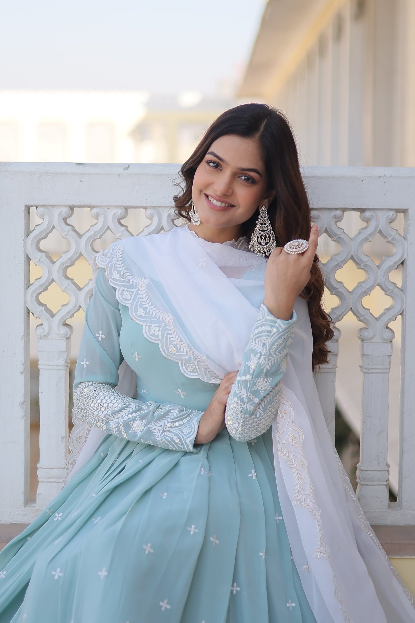 Designer Gown is luxury clothing Considered to be high quality Made by Thread & Sequins Embroidery. This is Made for Desirable Women's who deserve it