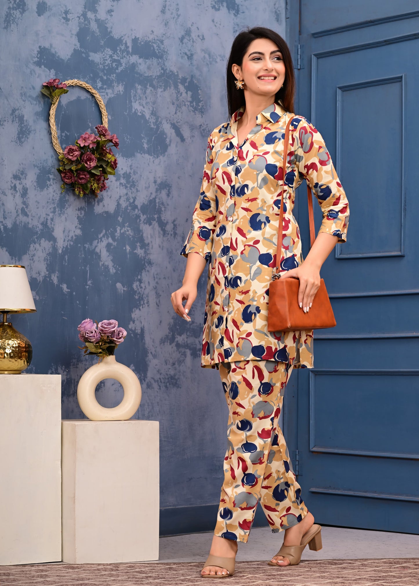 Premium Masleen Digital Printed Co-ord Set – Effortless Elegance & Modern Comfort